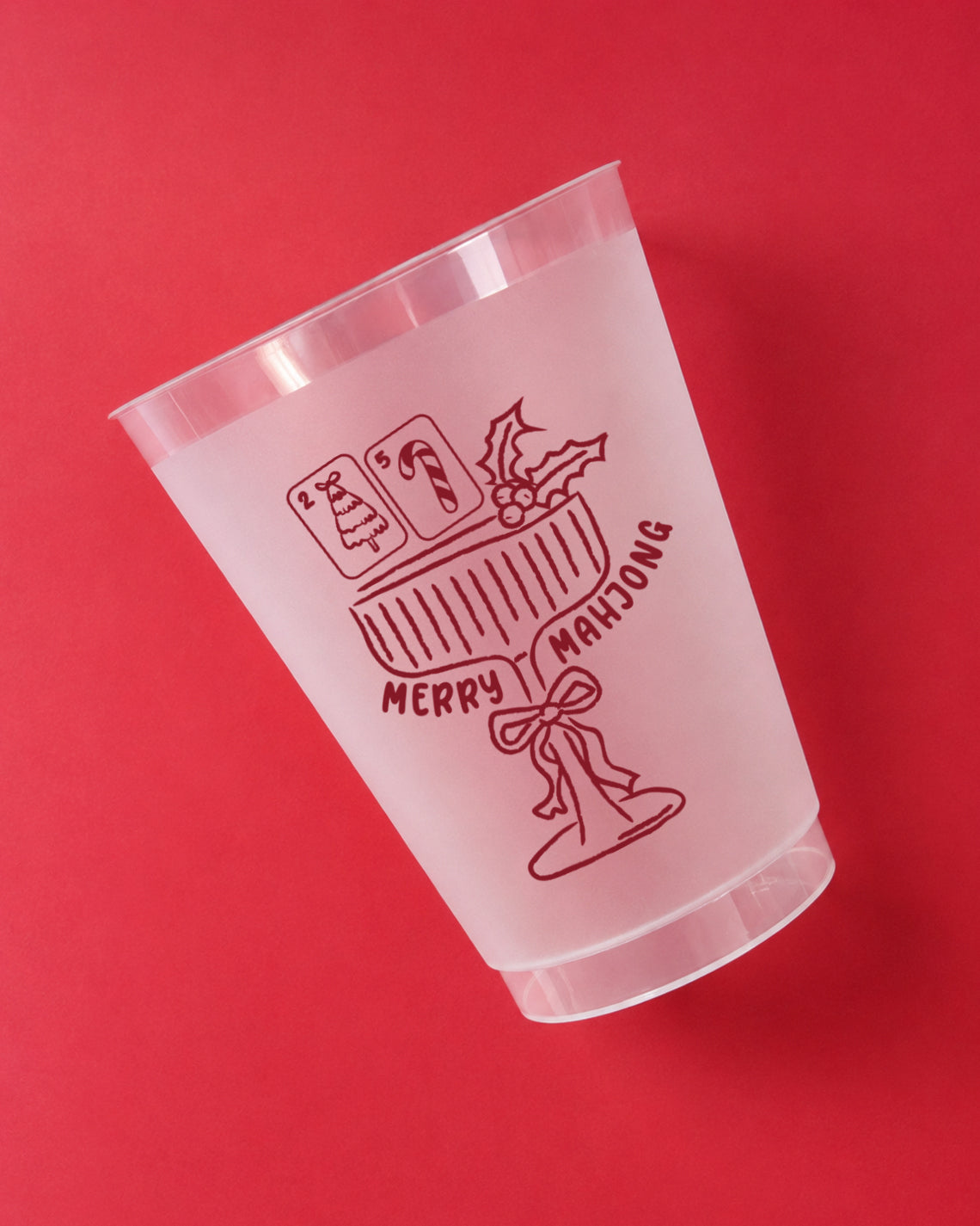 Christmas 16oz Frost Set of 10 - Merry Mahjong