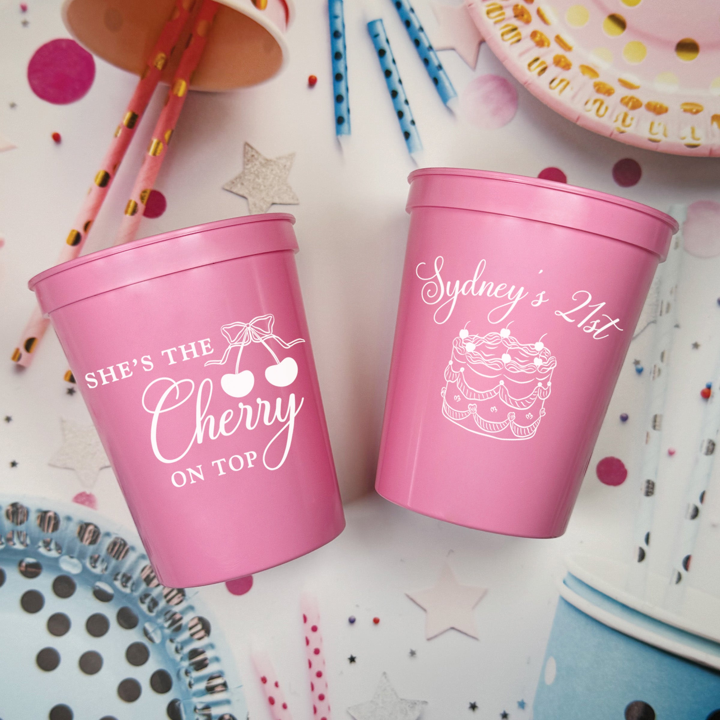 Birthday Cherry On Top  - Stadium Cups