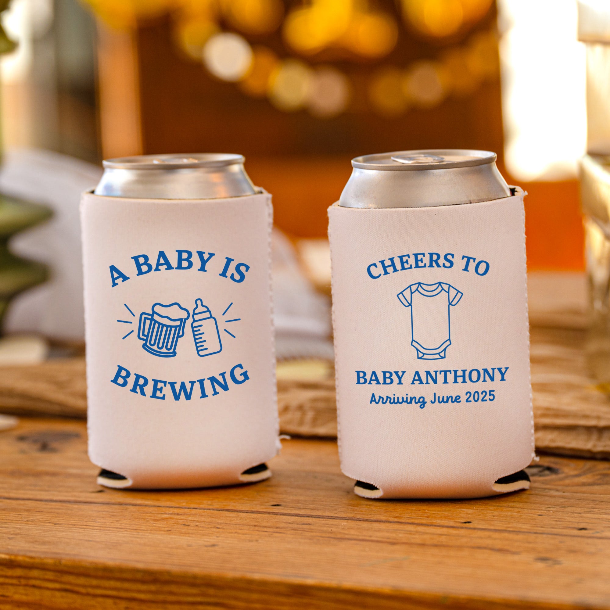 Baby Shower Baby Is Brewing - Can Coolers