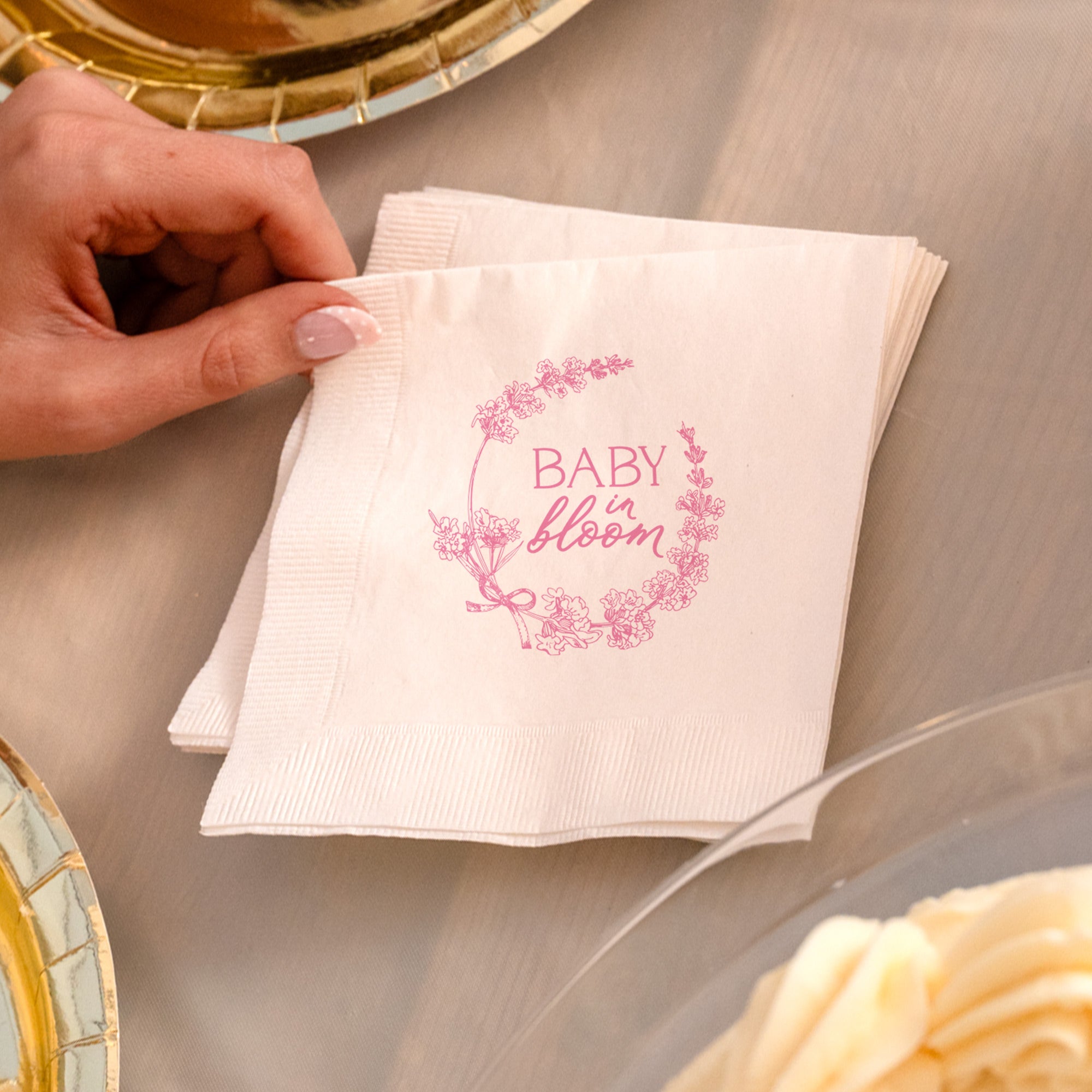 Baby Shower Baby In Bloom - Napkins