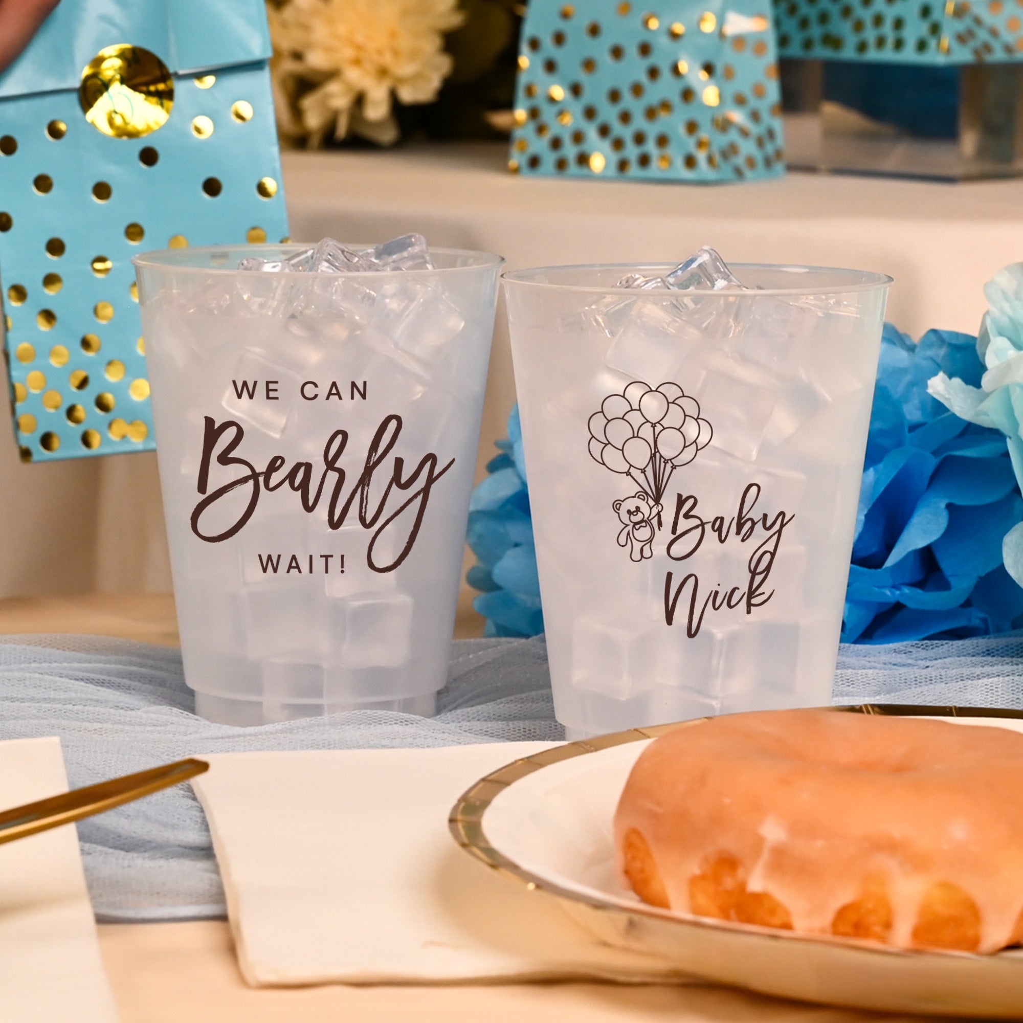 Baby Shower We Can Bearly Wait - Frosted Cups