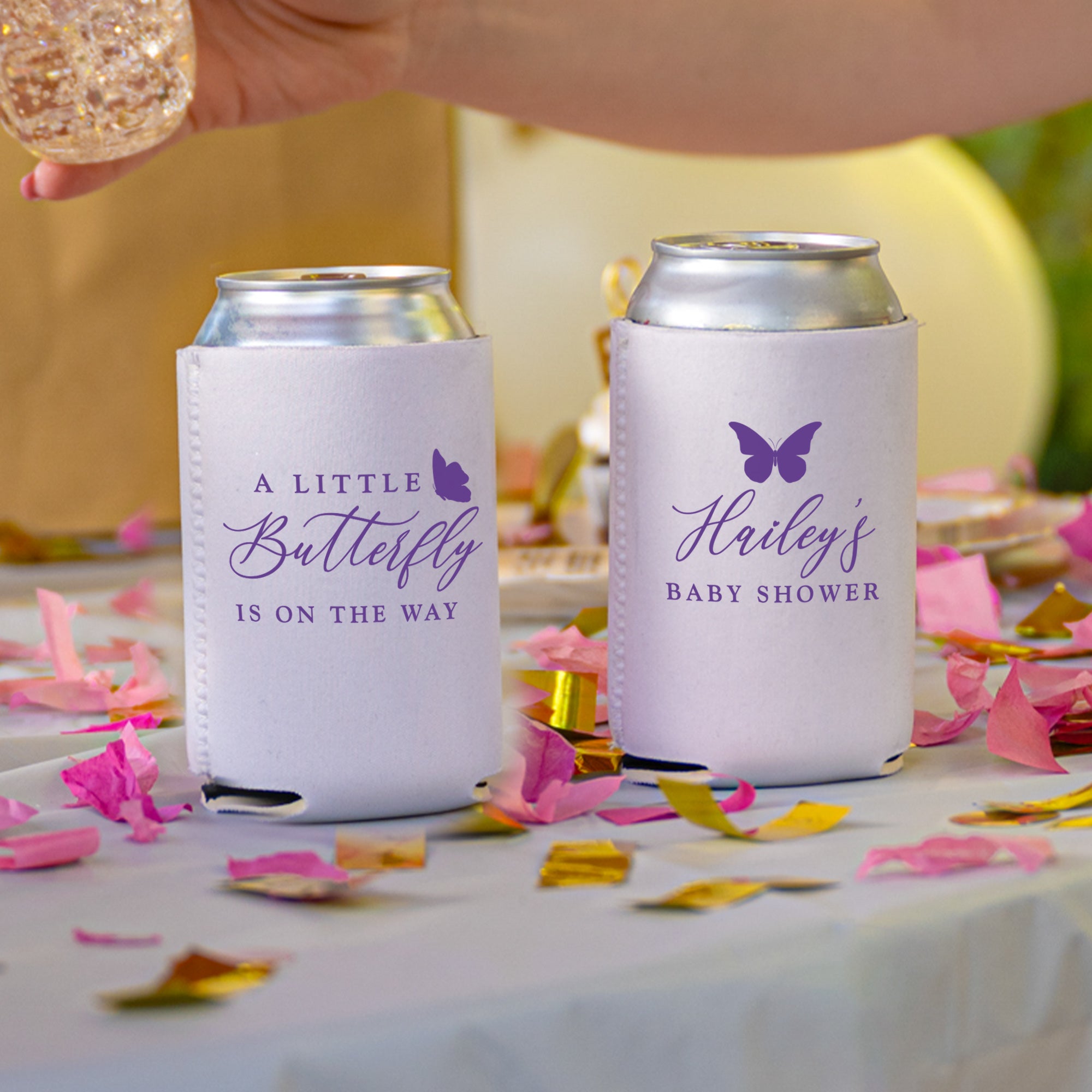Baby Shower Butterfly - Can Coolers