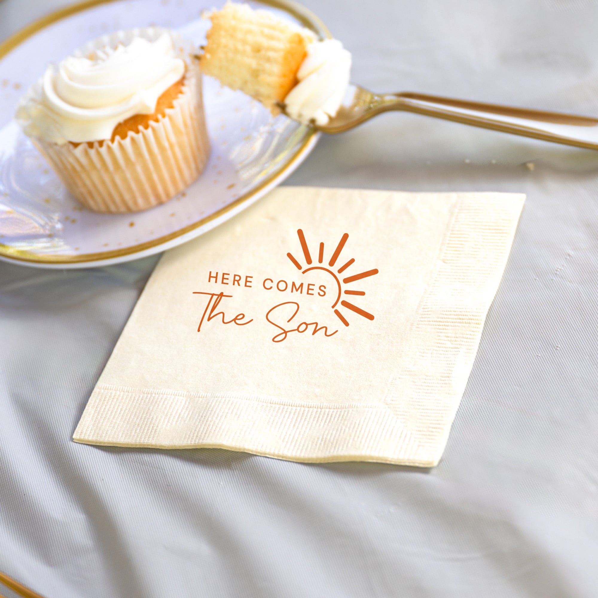 Baby Shower Here Comes The Son - Napkins