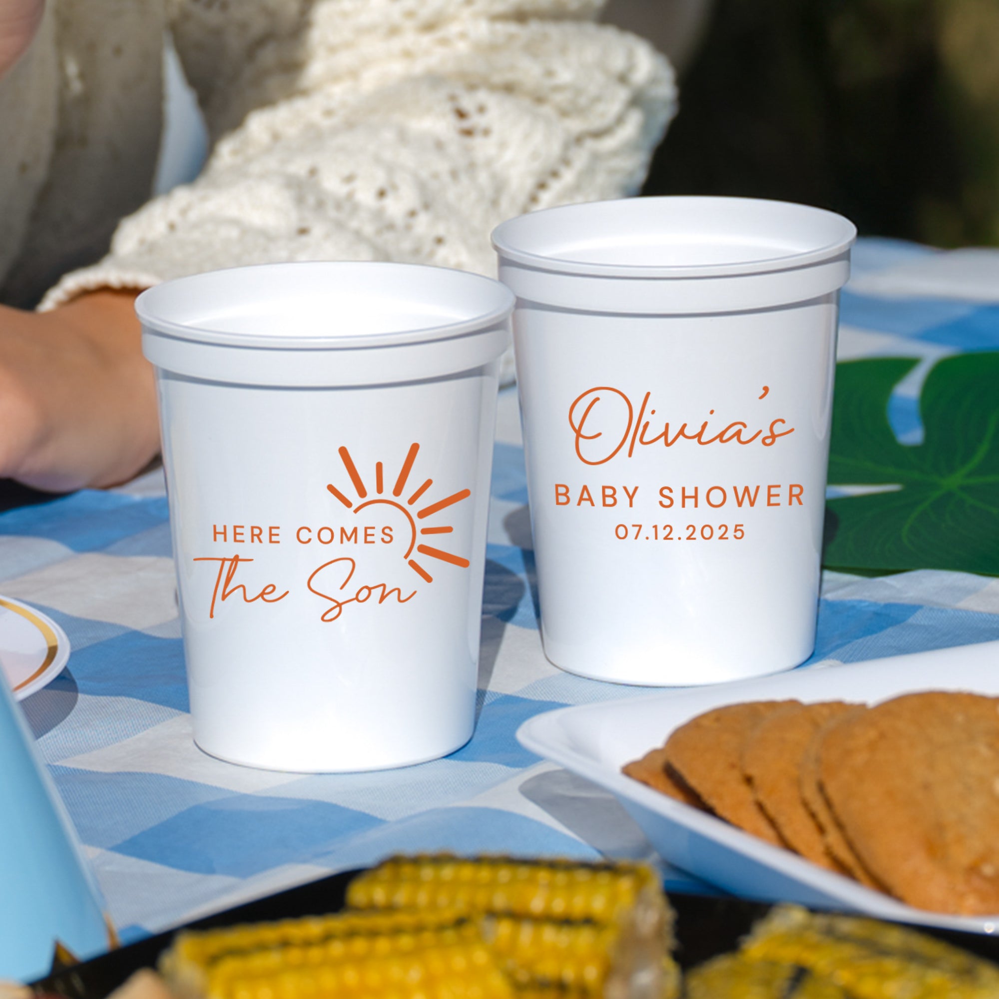Baby Shower Here Comes The Son - Stadium Cups