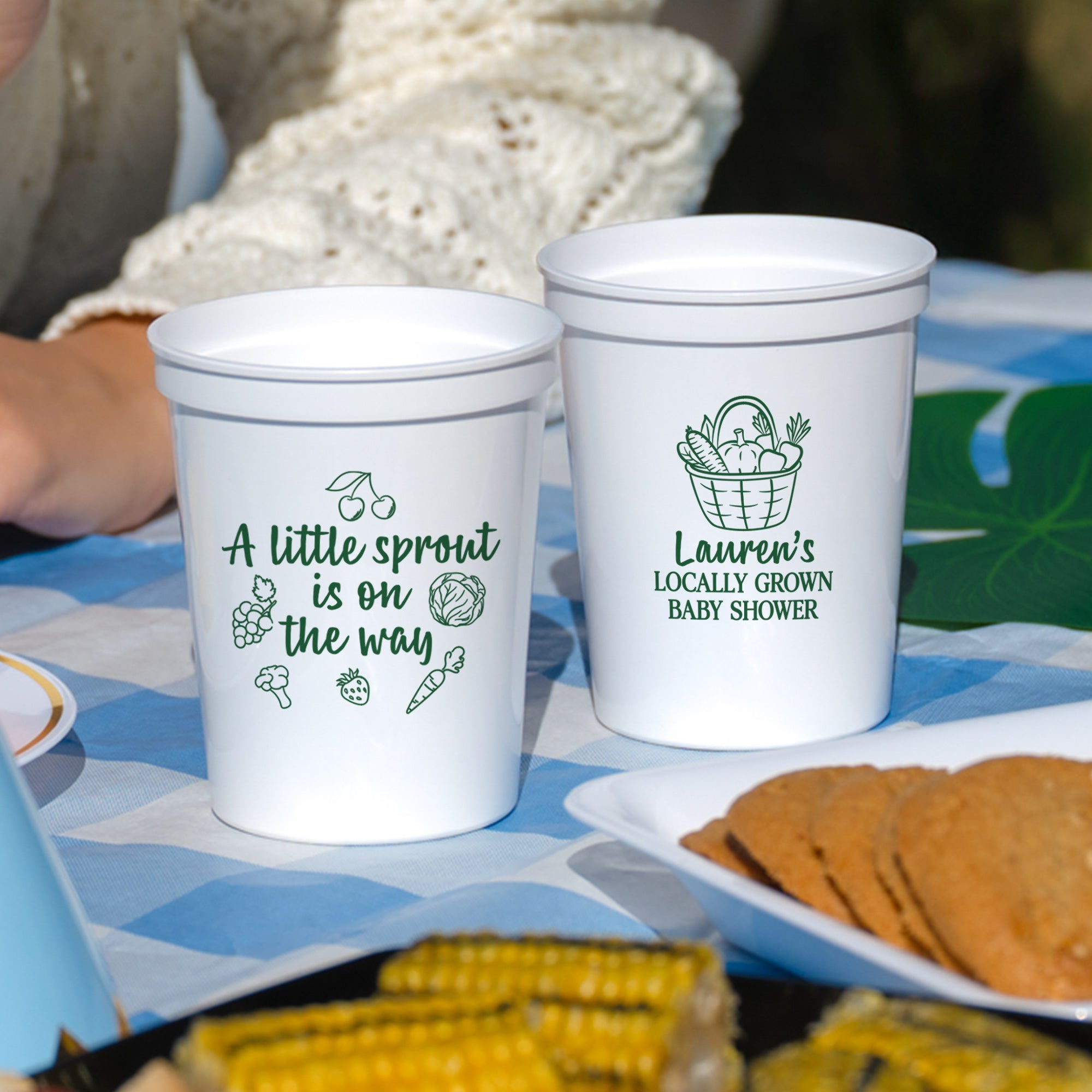 Baby Shower Little Sprout - Stadium Cups