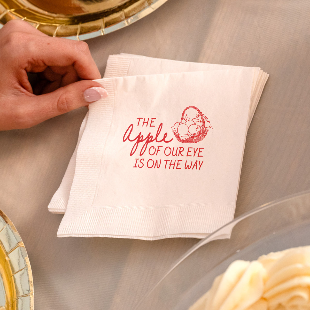 Baby Shower Apple Of Our Eye - Napkins