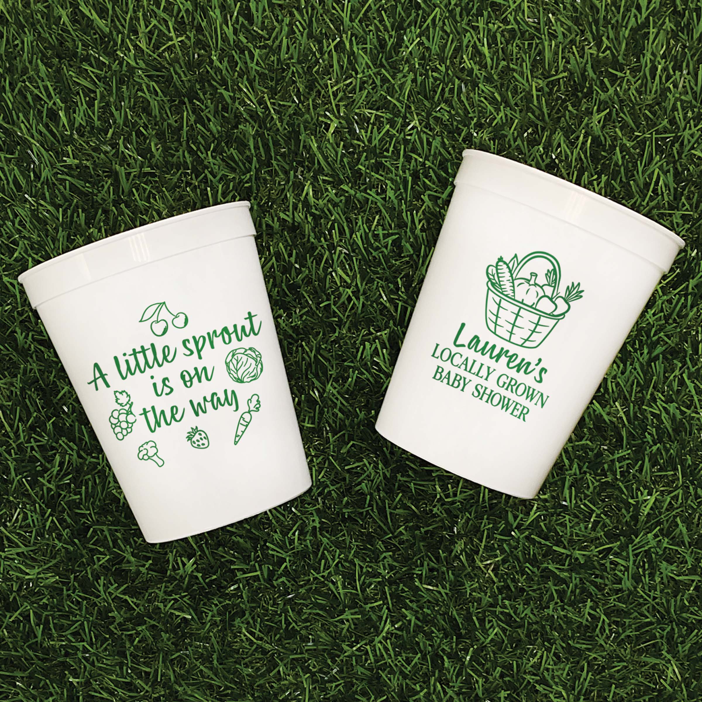 Baby Shower Little Sprout - Stadium Cups