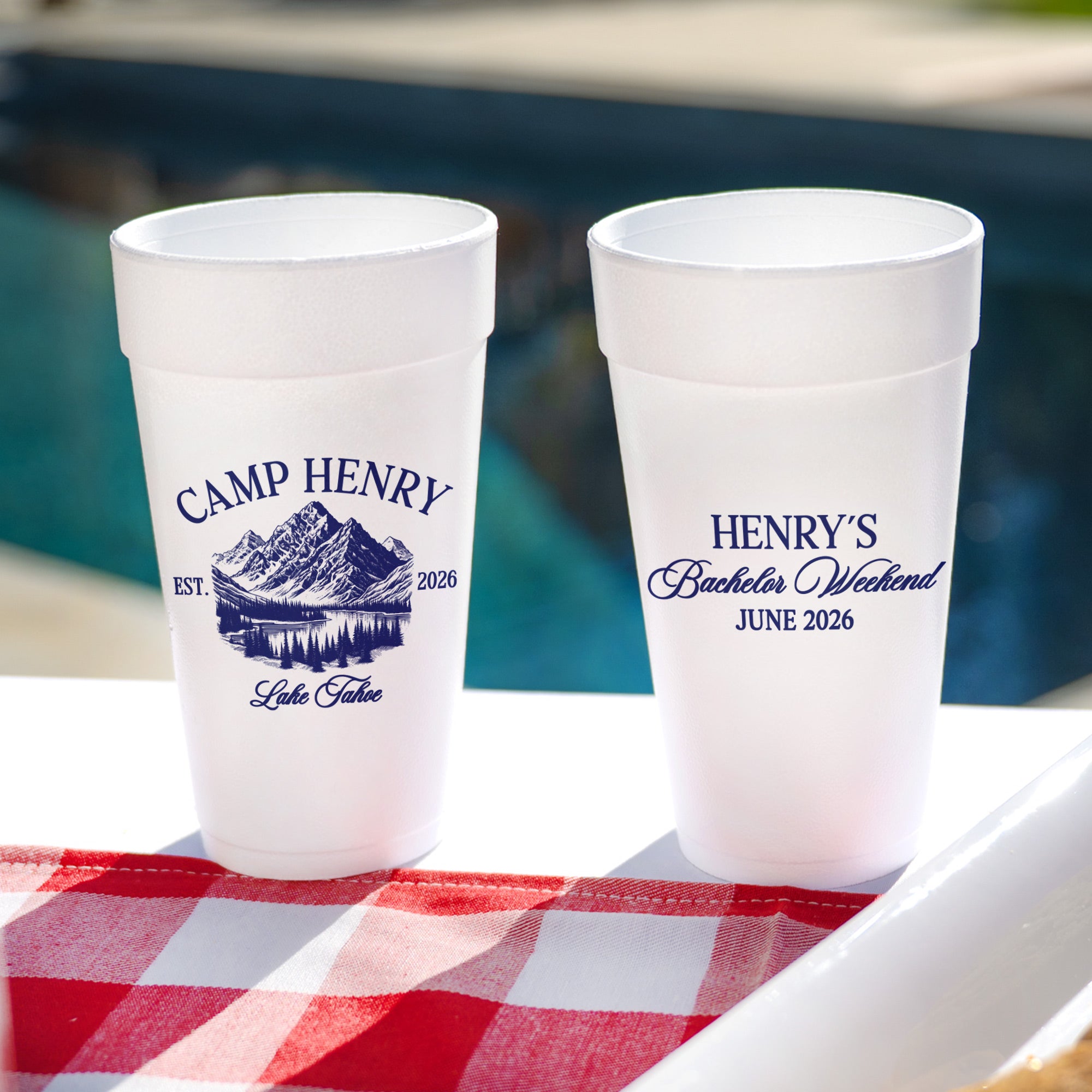 Bachelor Party Camp - Foam Cups