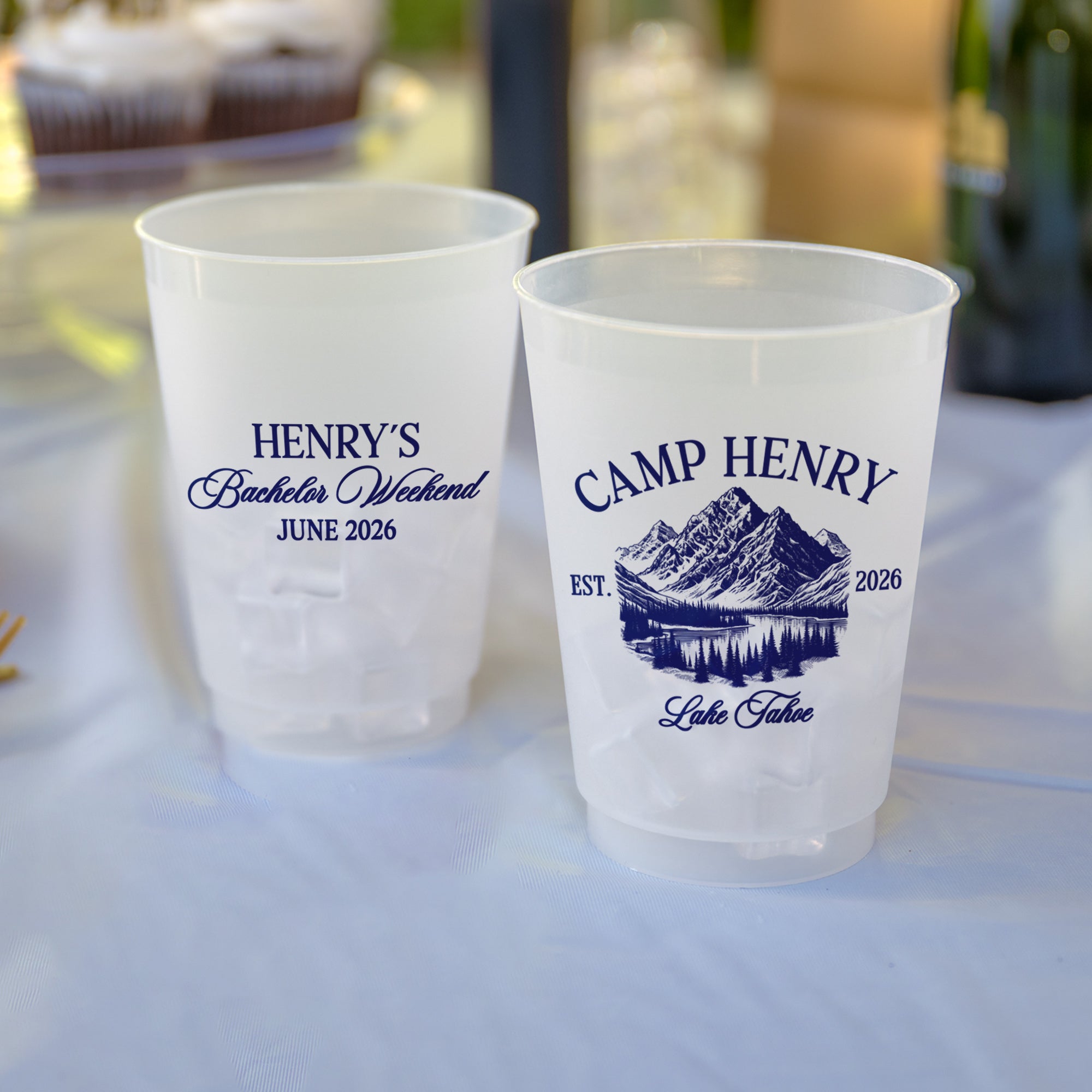 Bachelor Party Camp - Frosted Cups