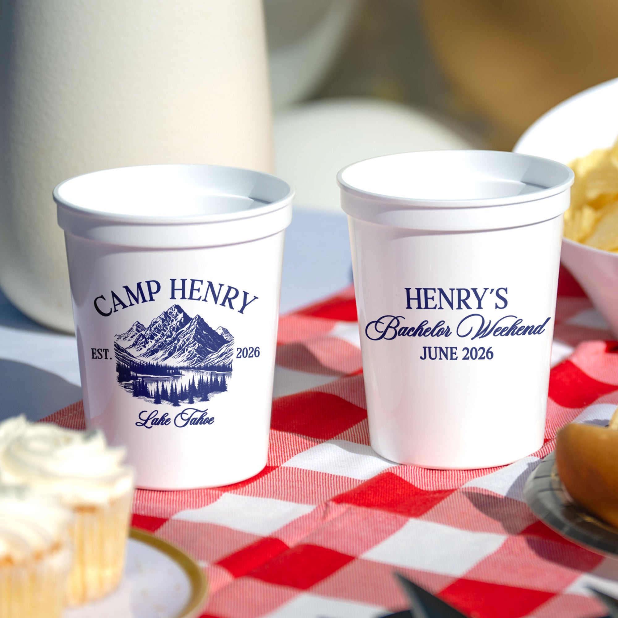 Bachelor Party Camp - Stadium Cups