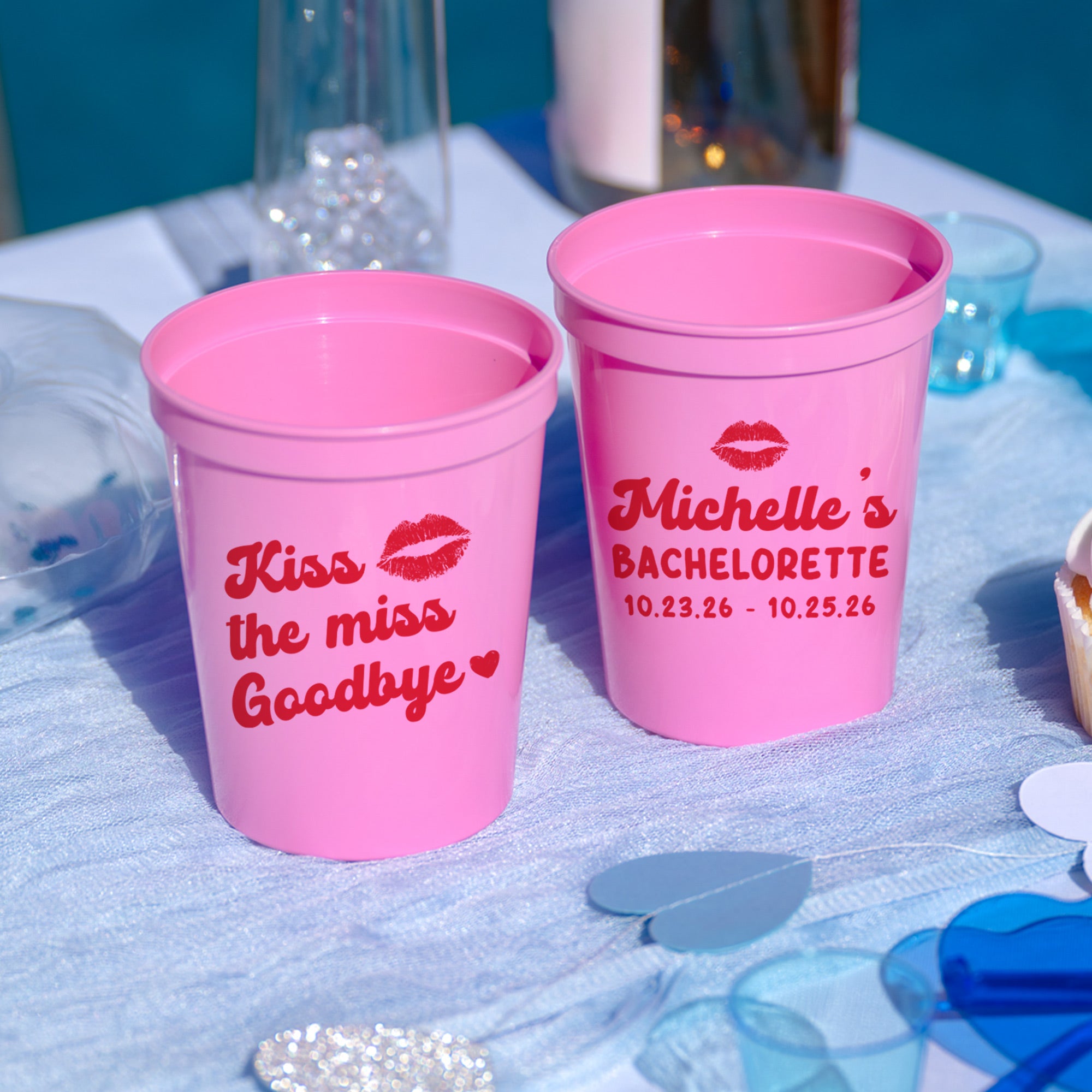 Bachelorette Kiss The Miss Goodbye - Stadium Cups