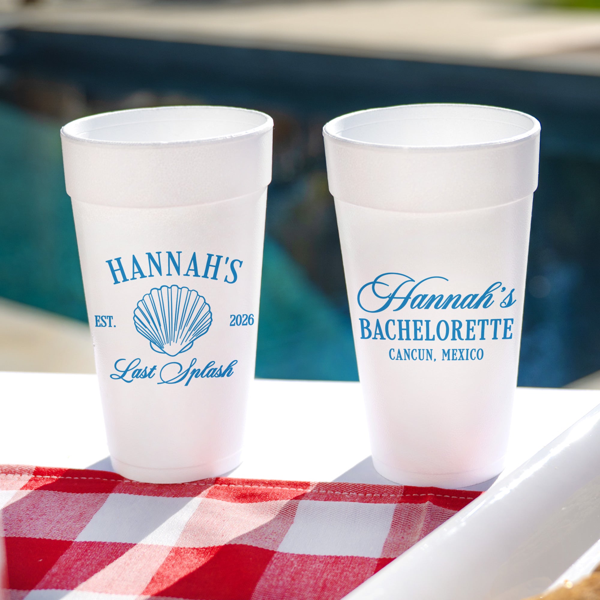 Bachelorette Last Splash - Foam Cups