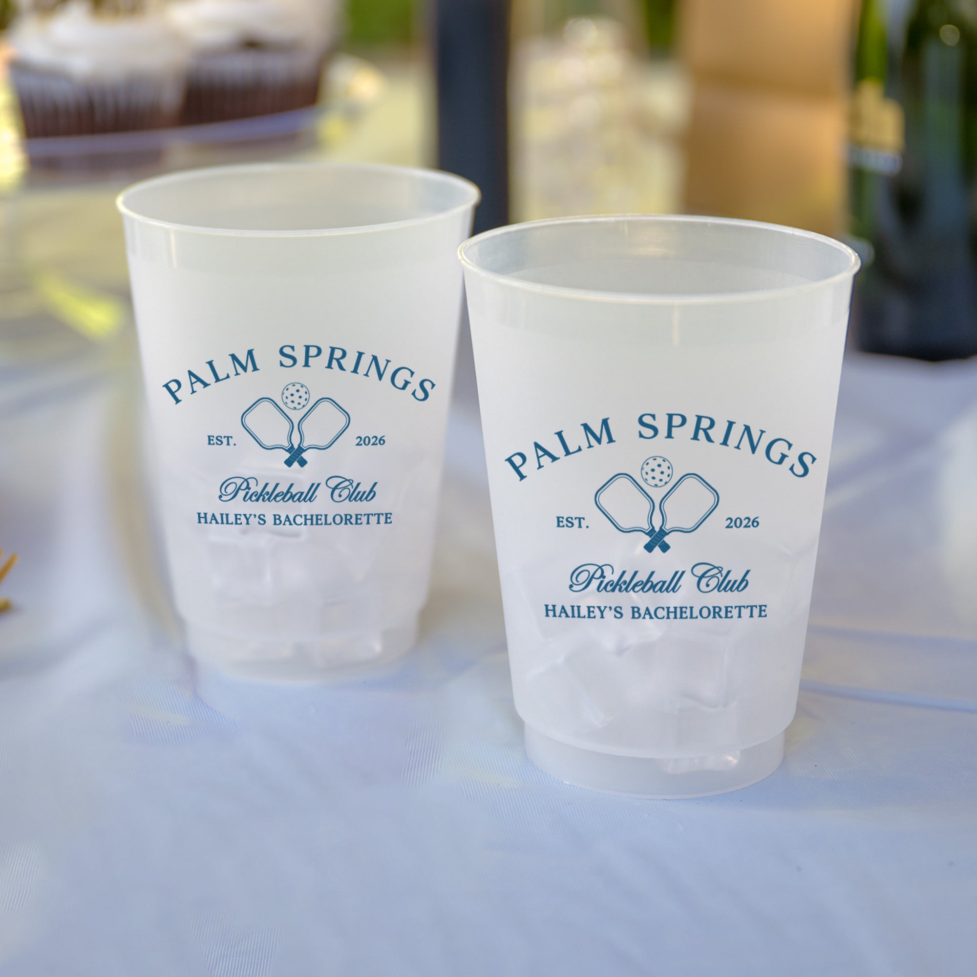 Bachelorette Pickleball - Frosted Cups