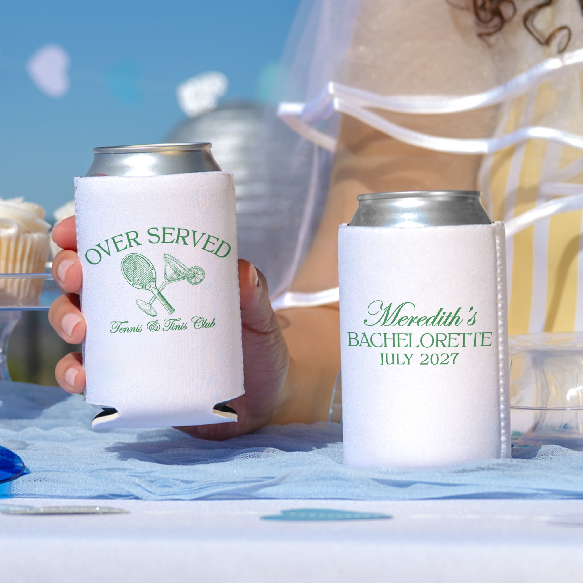 Bachelorette Tennis & Tinis - Can Coolers