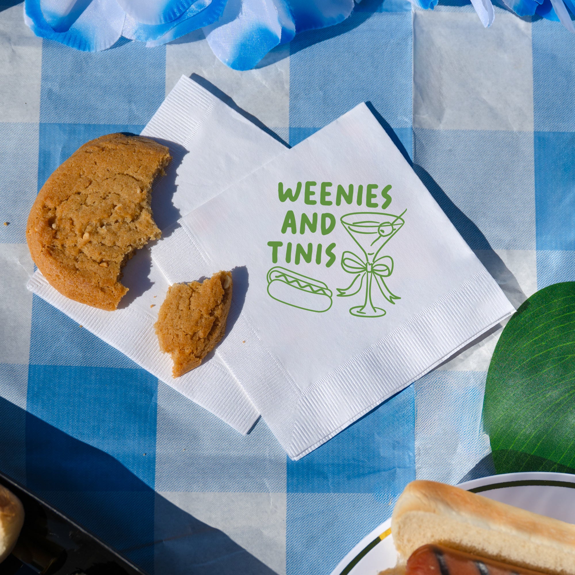 Bachelorette Weenies and Tinis - Napkins