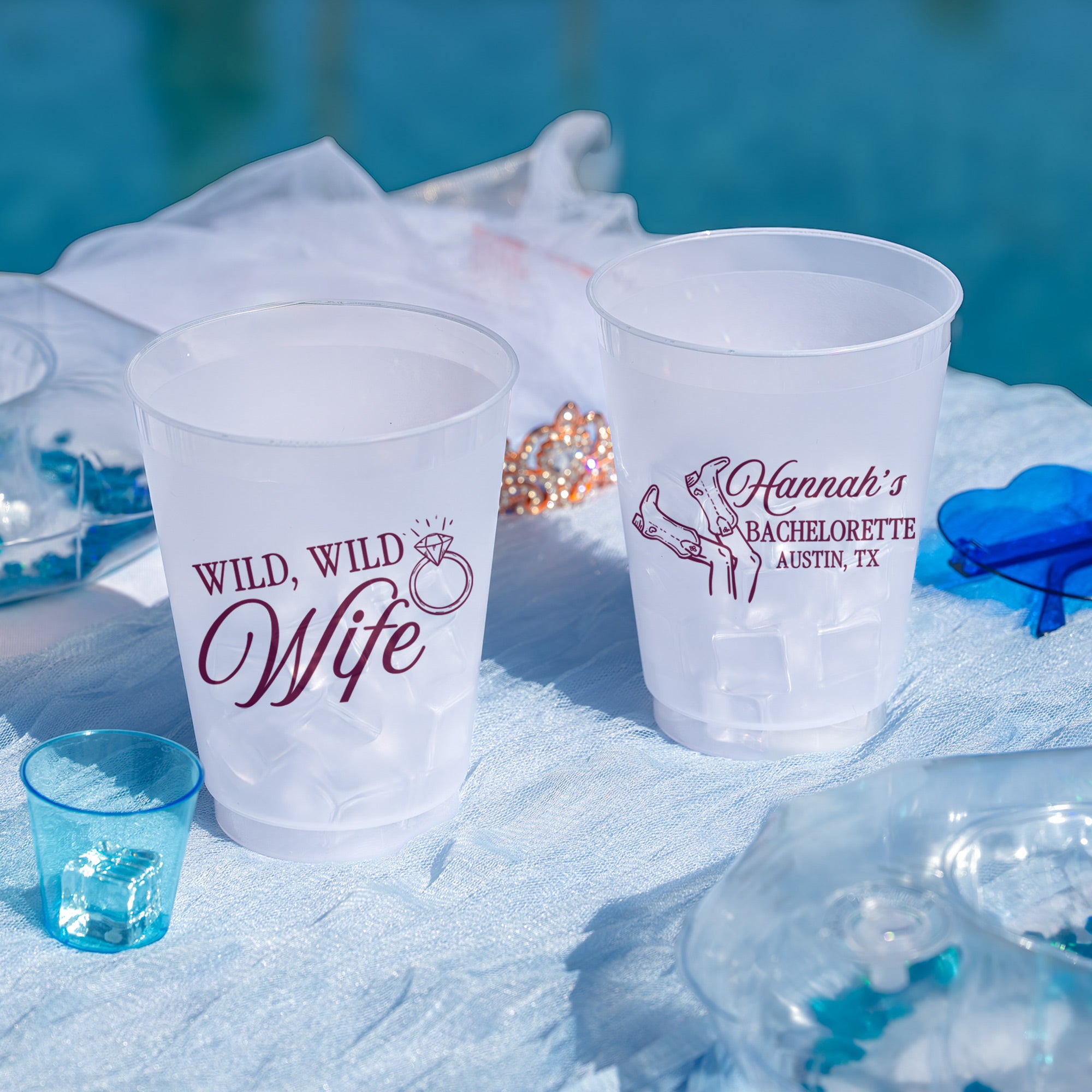 Bachelorette Wild Wild Wife - Frosted Cups