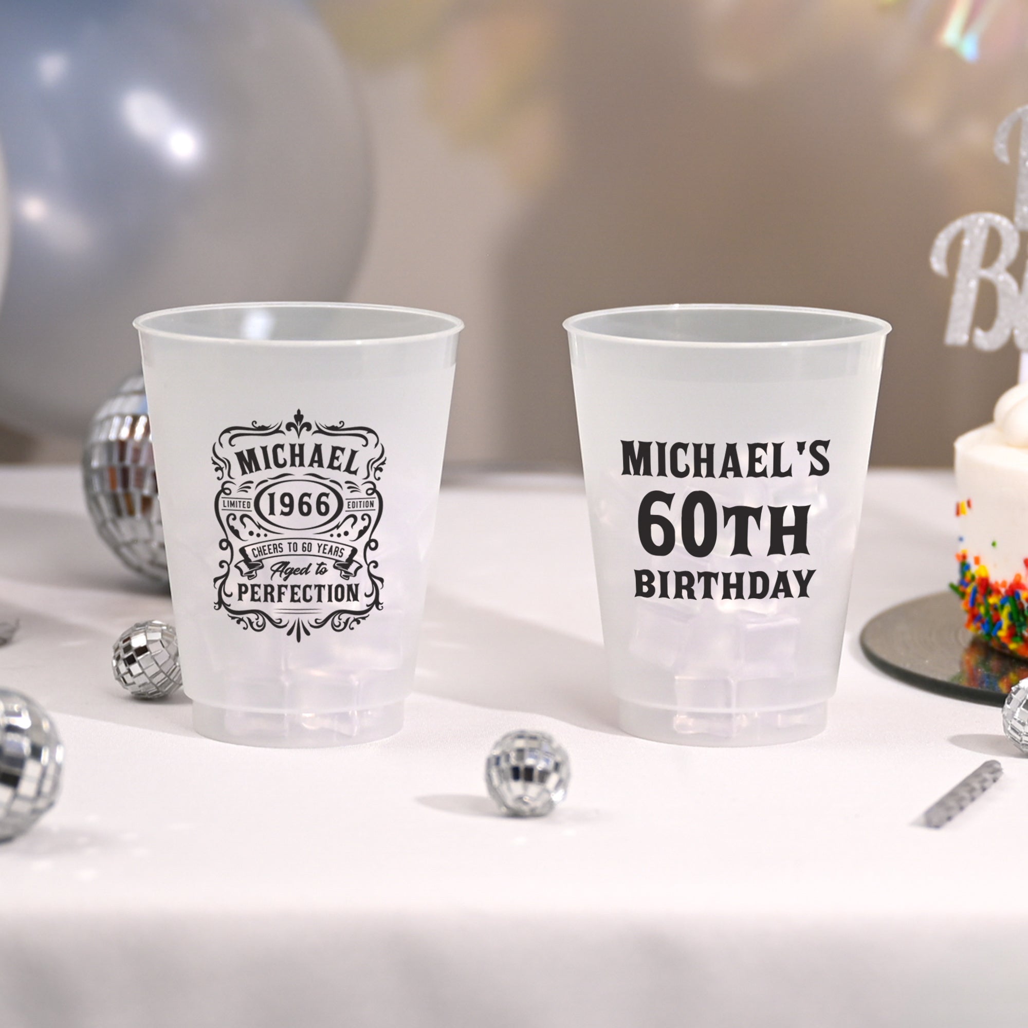 Birthday Aged To Perfection - Frosted Cups
