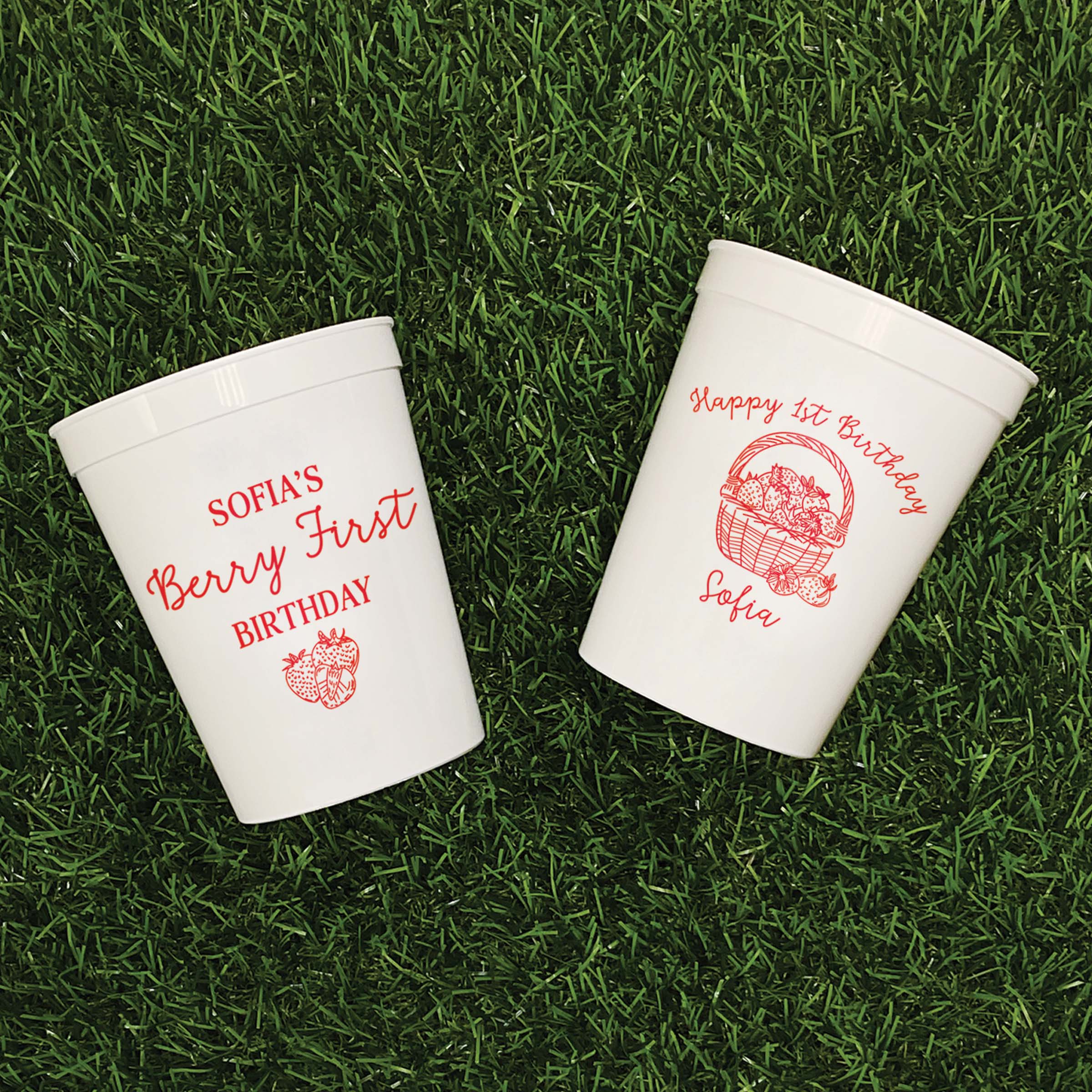 Birthday Berry First - Stadium Cups
