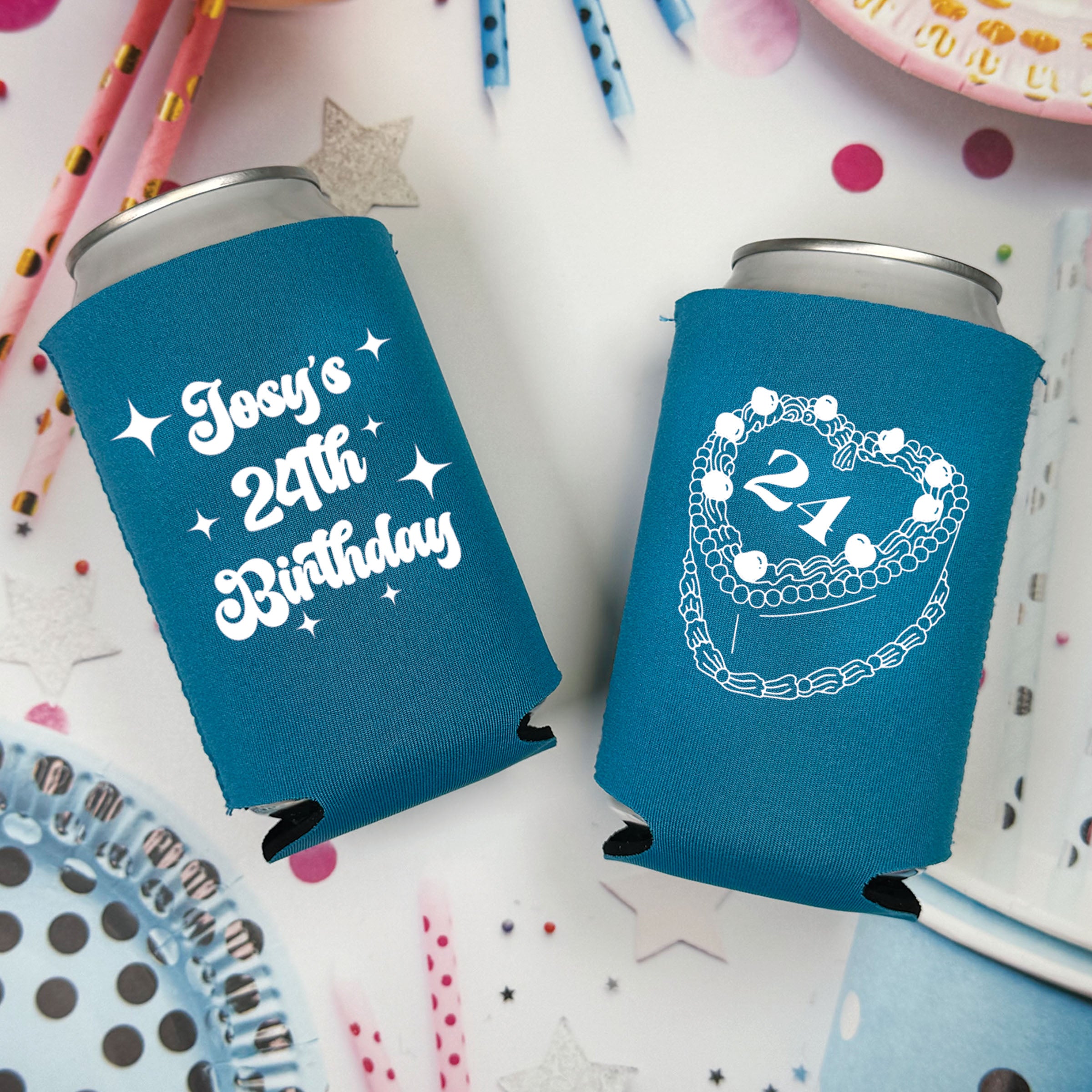 Birthday Cake - Can Coolers