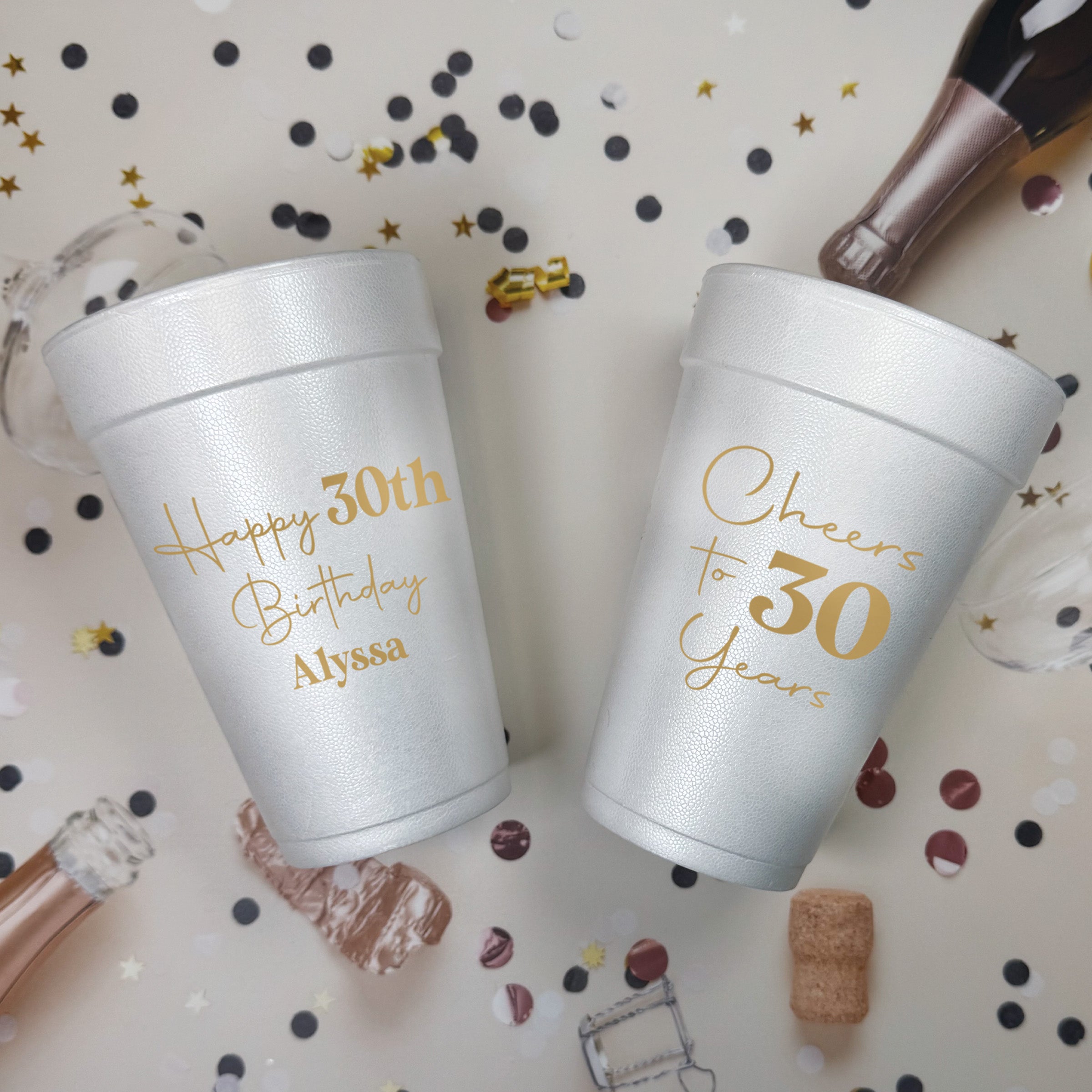 Birthday Cheers - Foam Cups