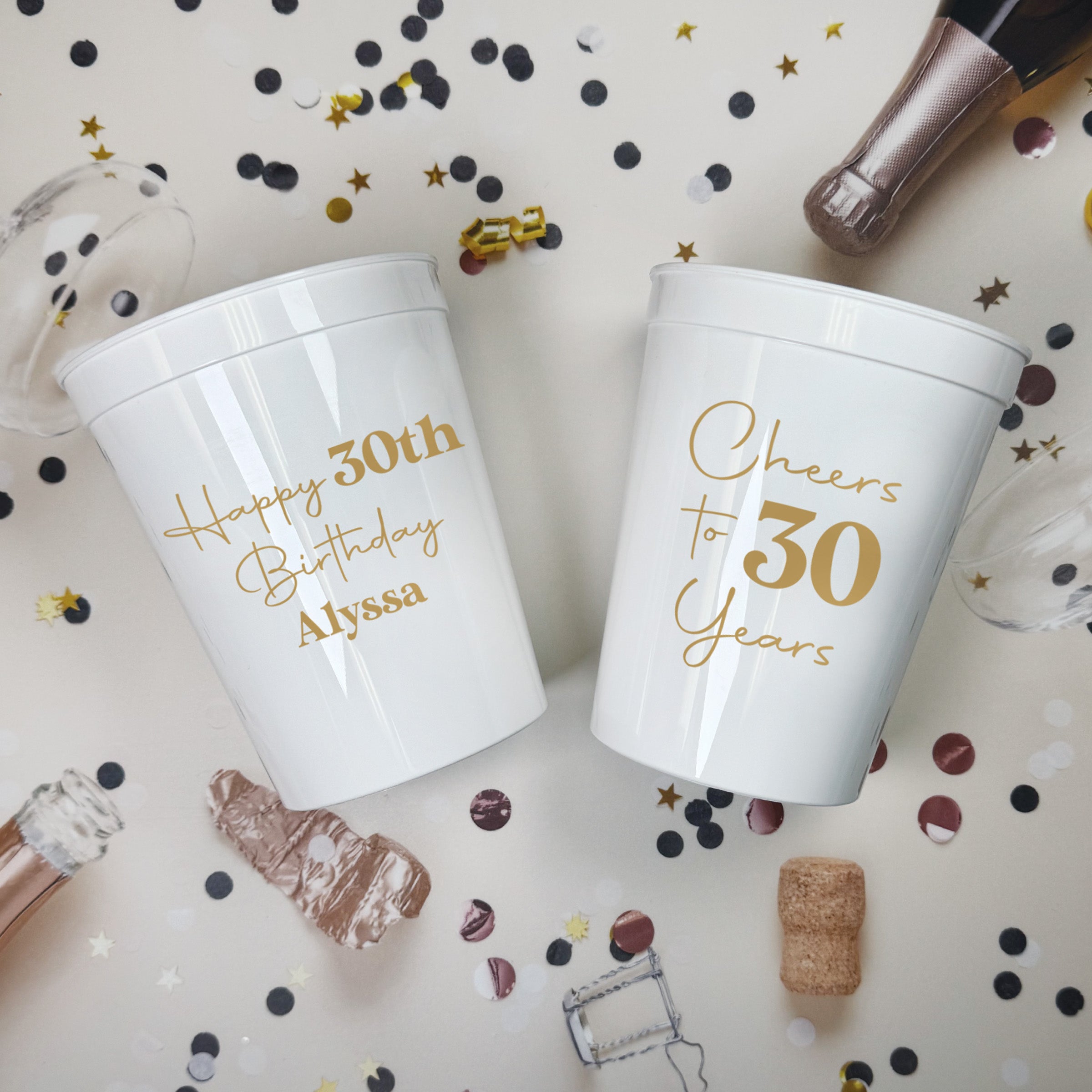 Birthday Cheers - Stadium Cups
