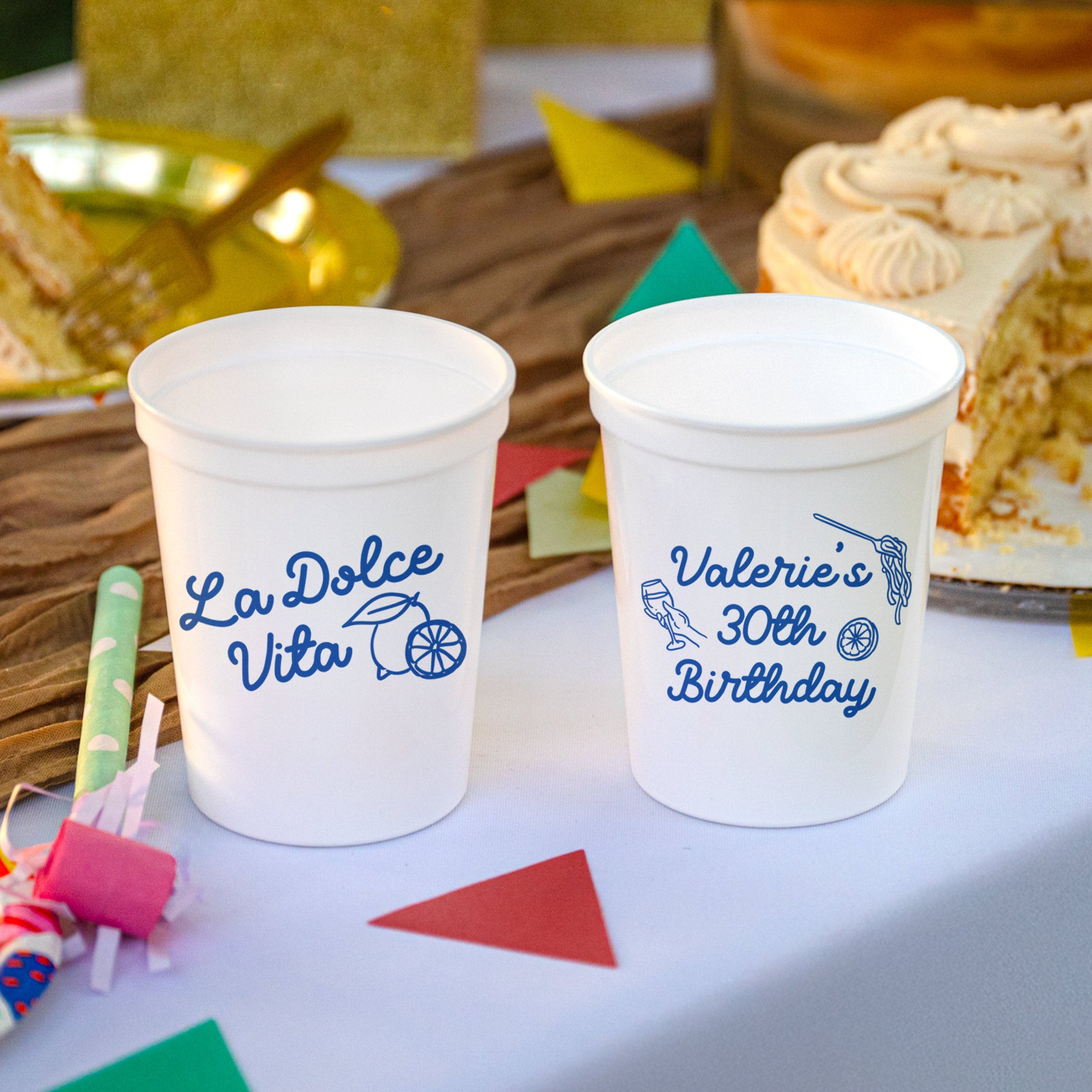 Birthday Dolce Vita - Stadium Cups
