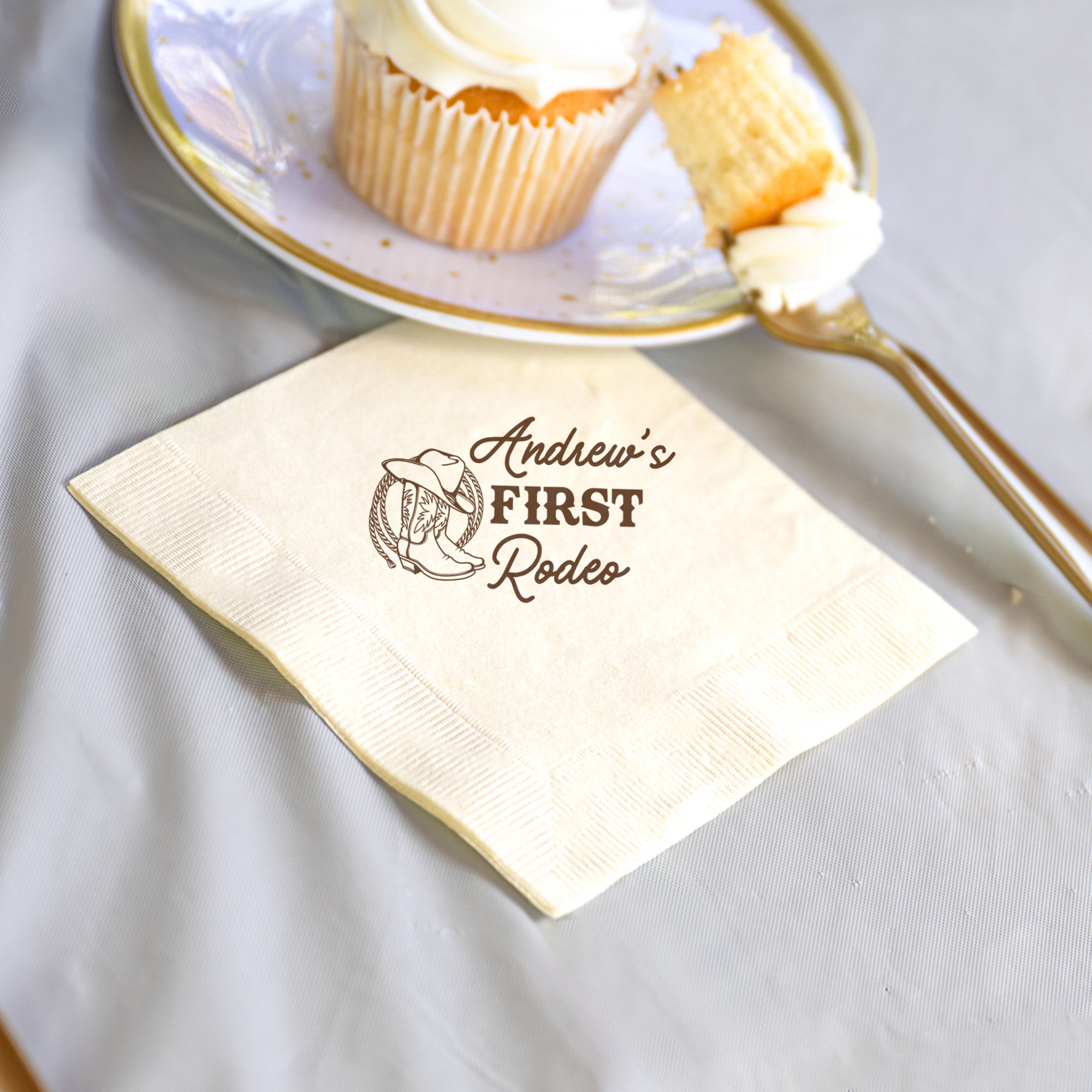 Birthday First Rodeo - Napkins