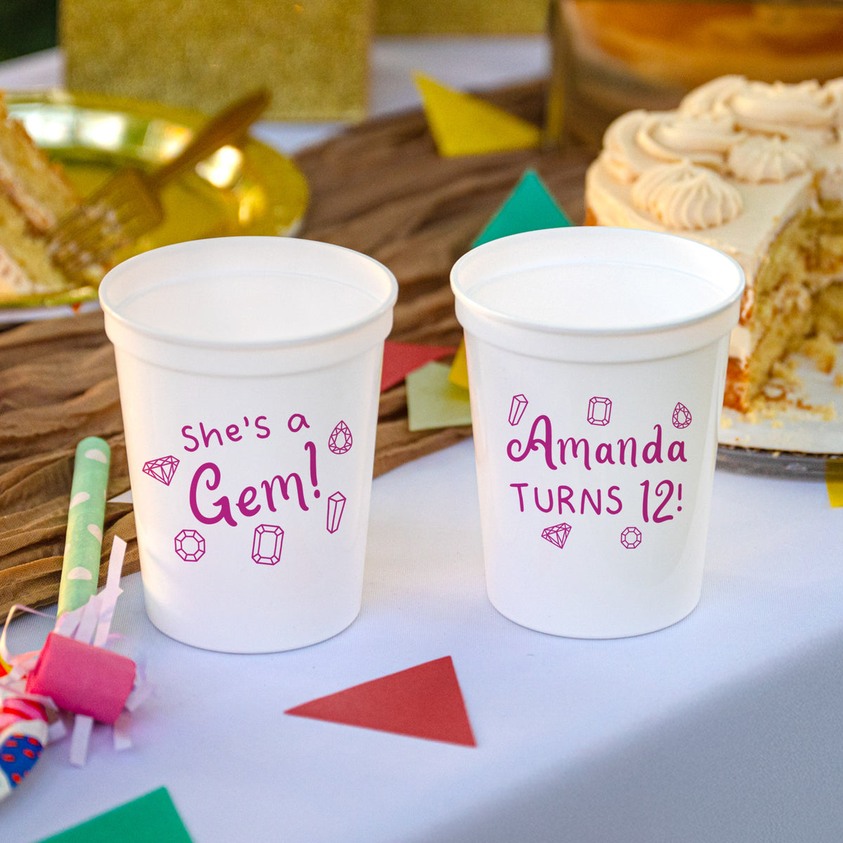 Birthday She's A Gem - Stadium Cups