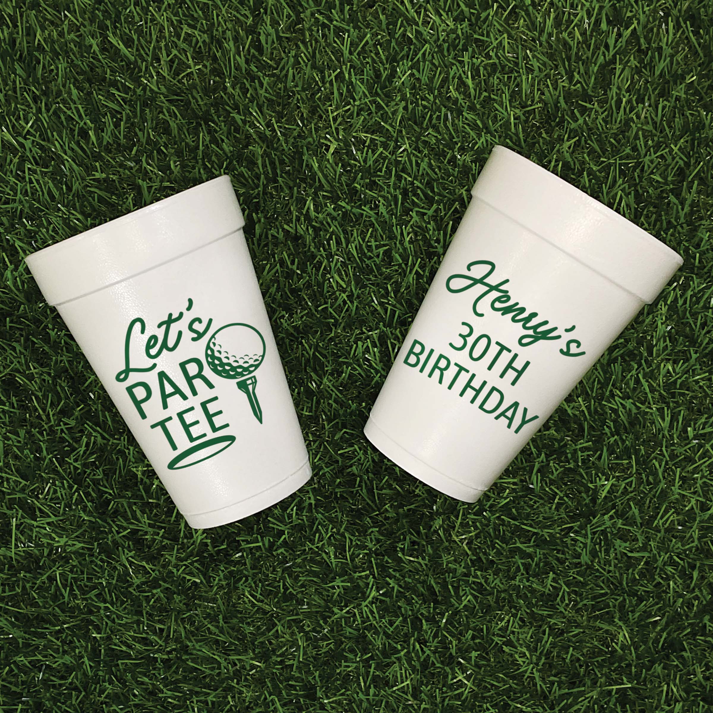 Birthday Golf ParTee - Foam Cups