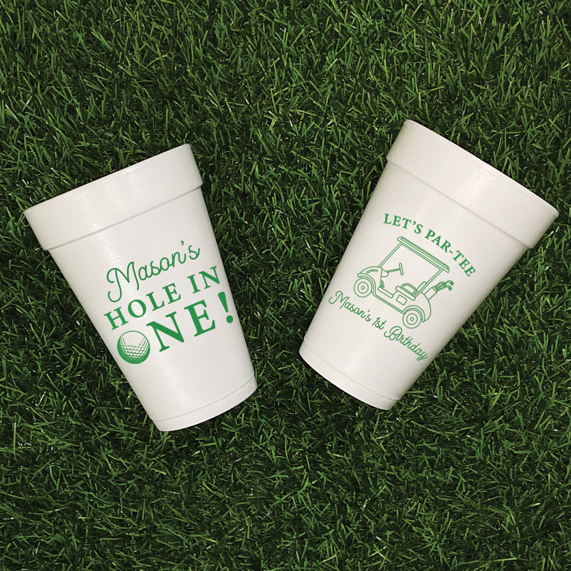 Birthday Hole In One - Foam Cups