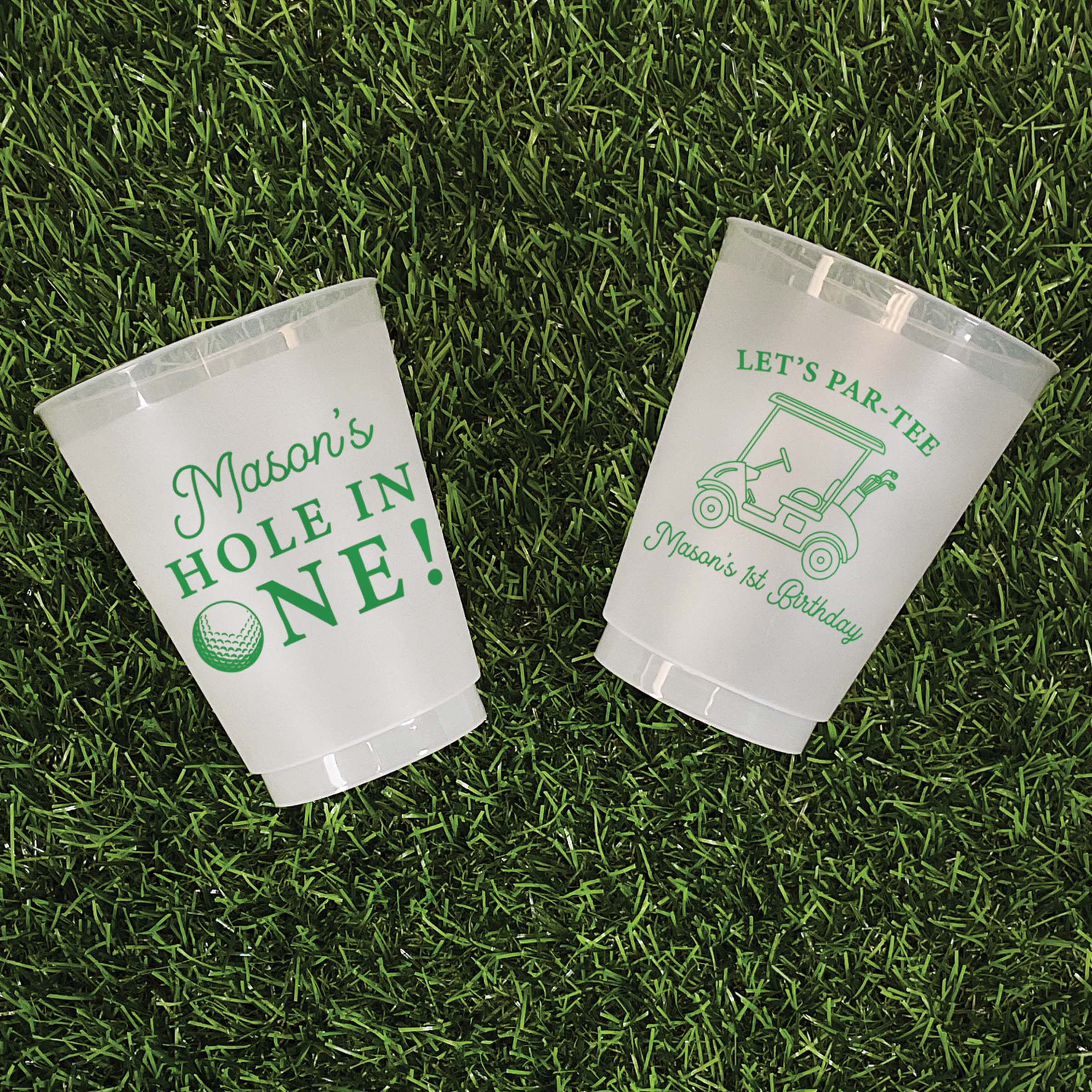 Birthday Hole In One - Frosted Cups