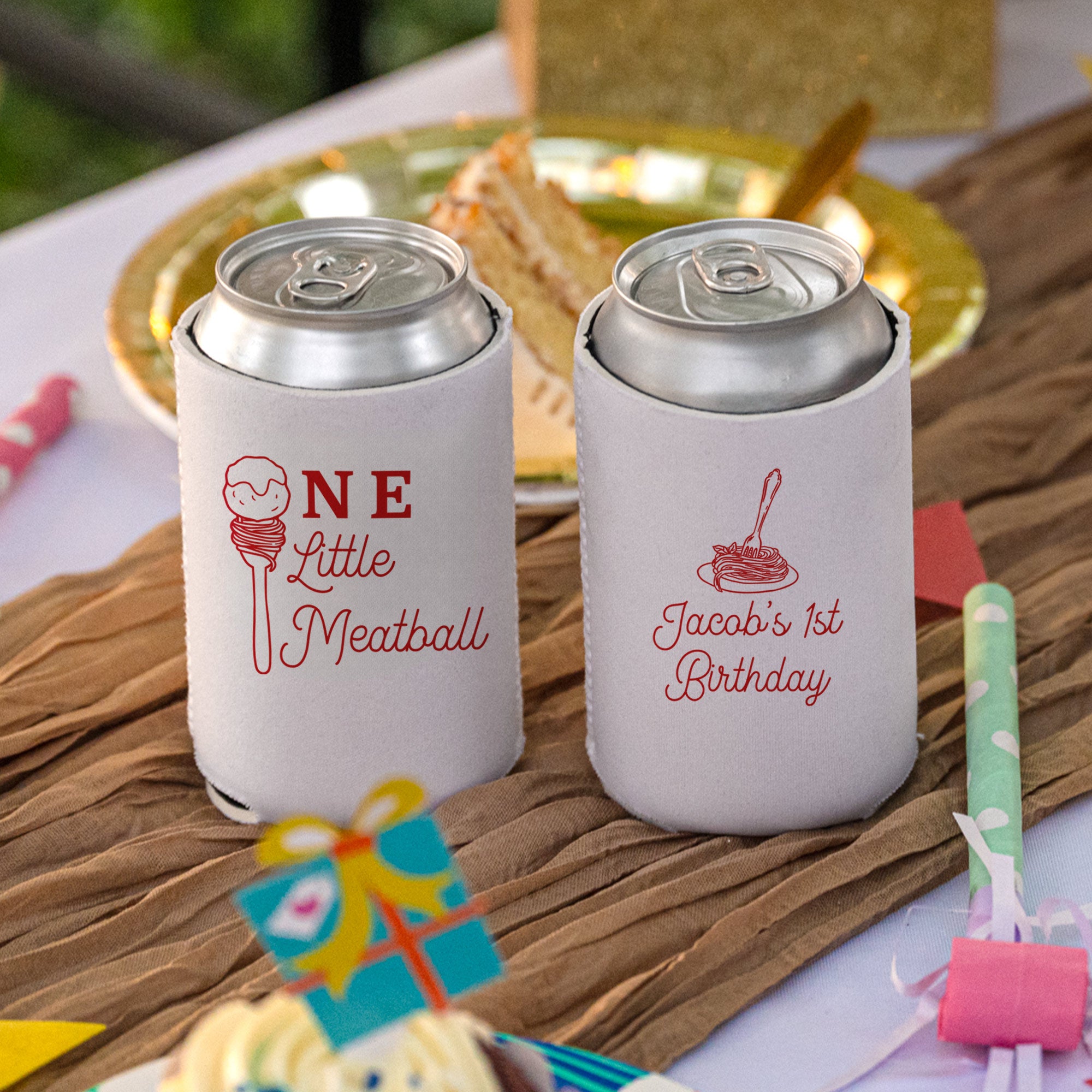 Birthday Little Meatball - Can Coolers