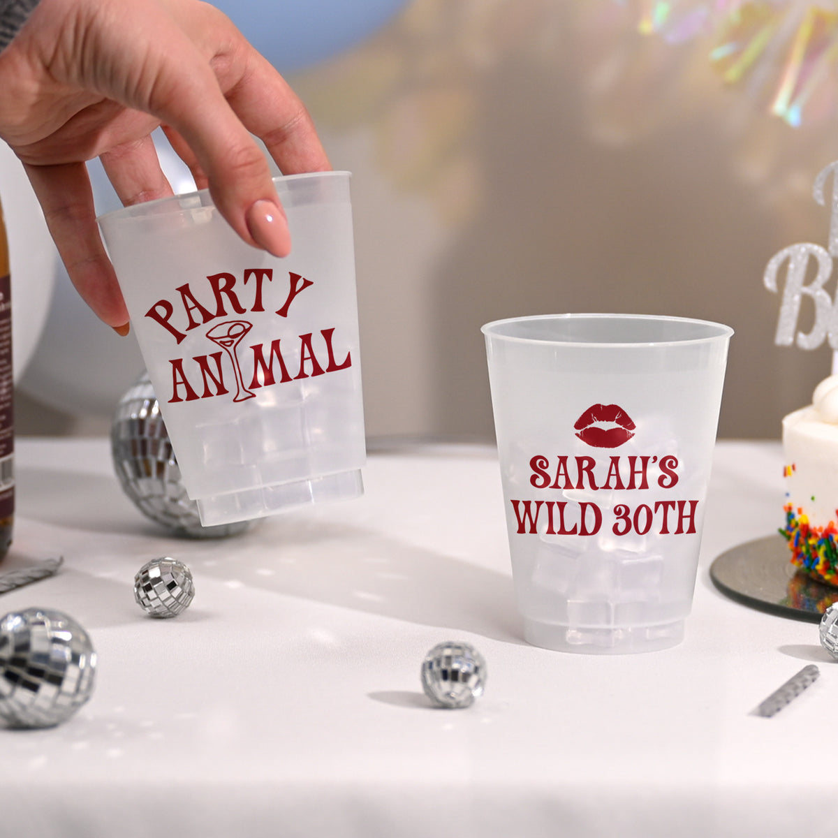 Birthday Party Animal - Frosted Cups