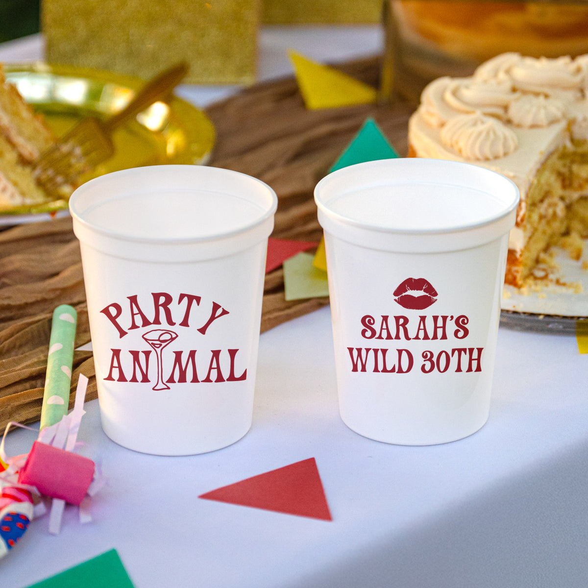 Birthday Party Animal - Stadium Cups