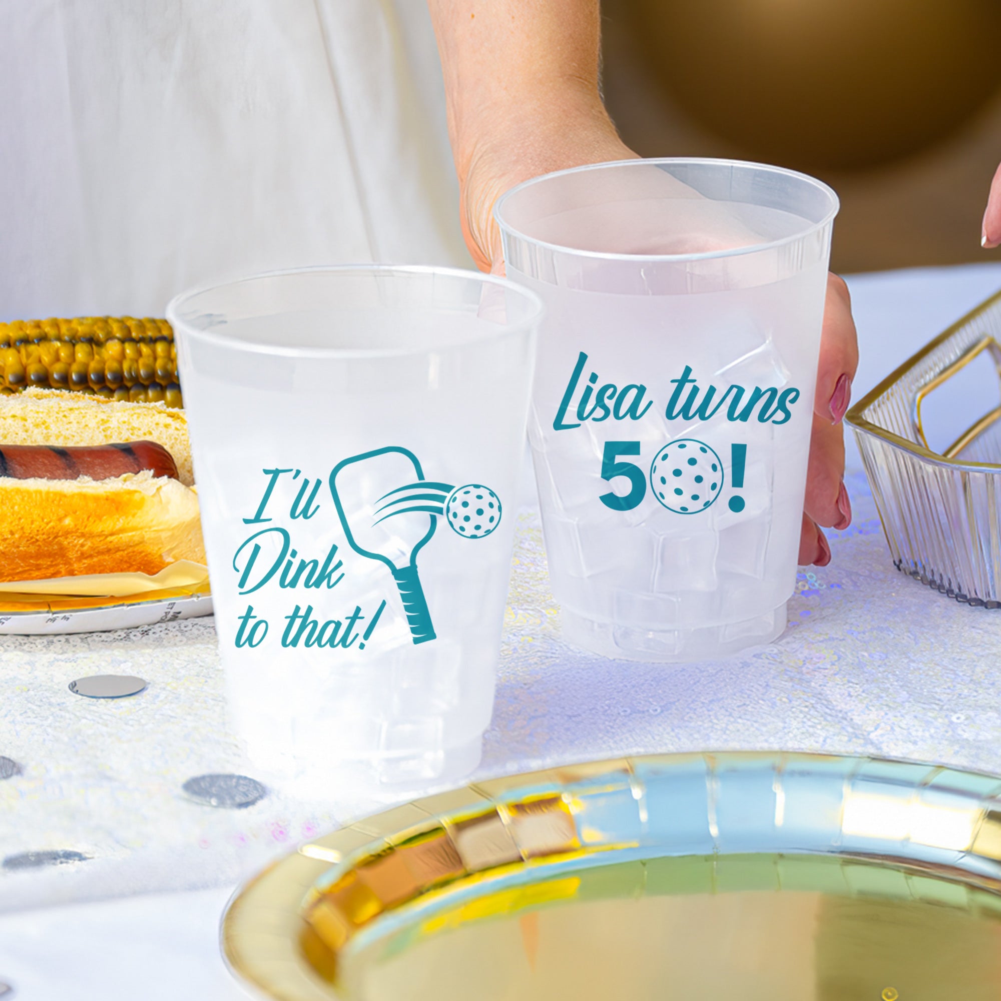 Birthday Pickleball Dink To That - Frosted Cups