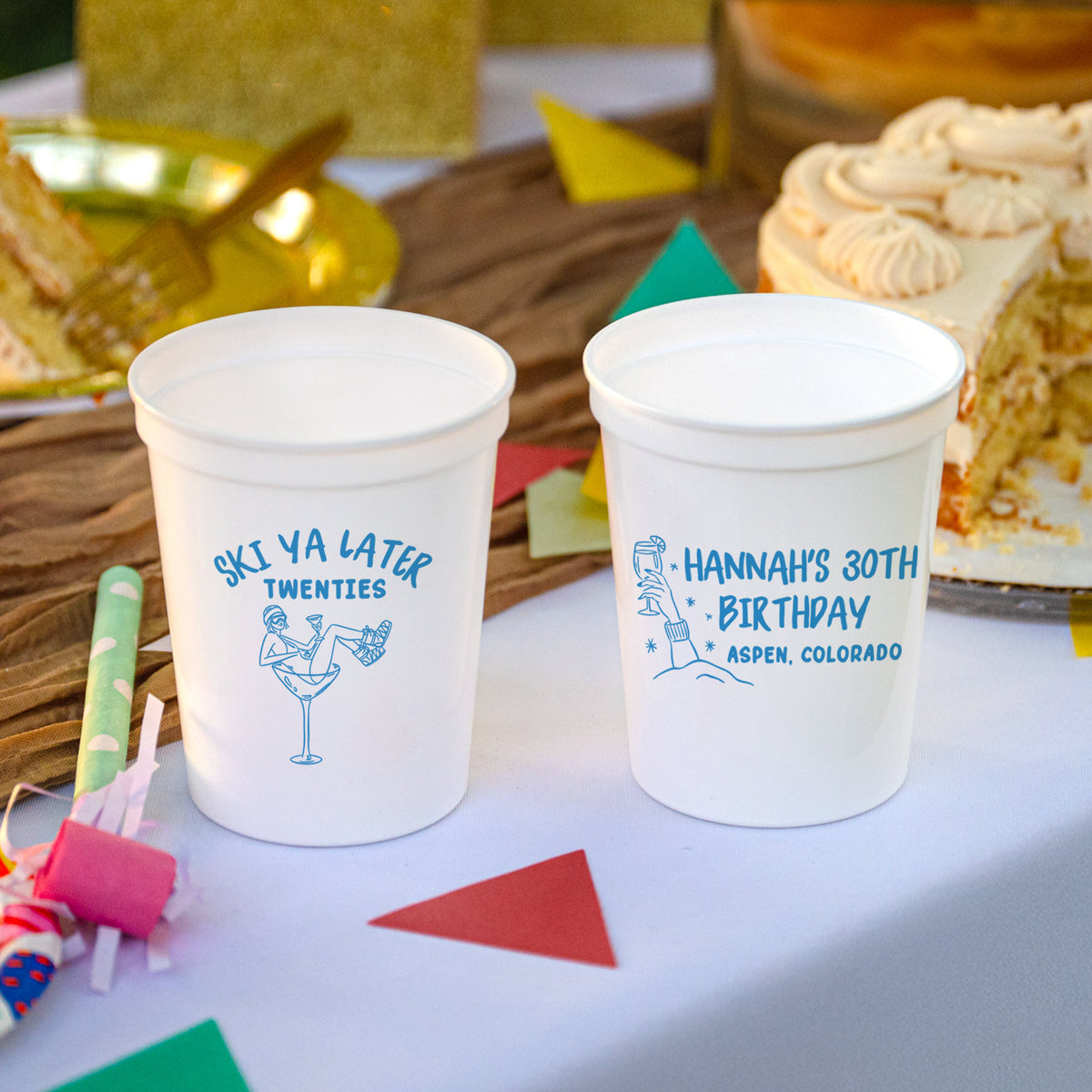 Birthday Ski Ya Later Twenties - Stadium Cups