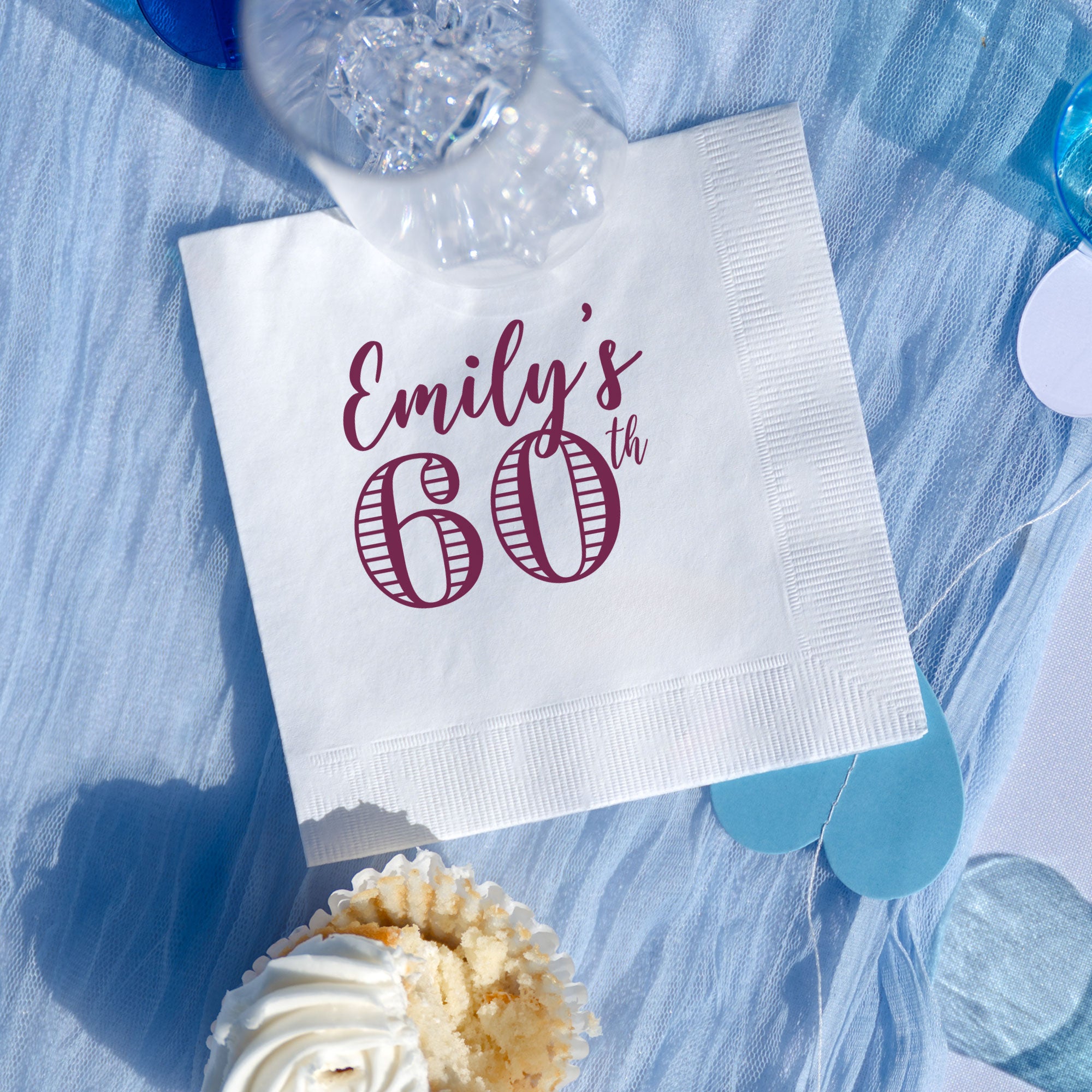 Birthday Striped Number - Napkins