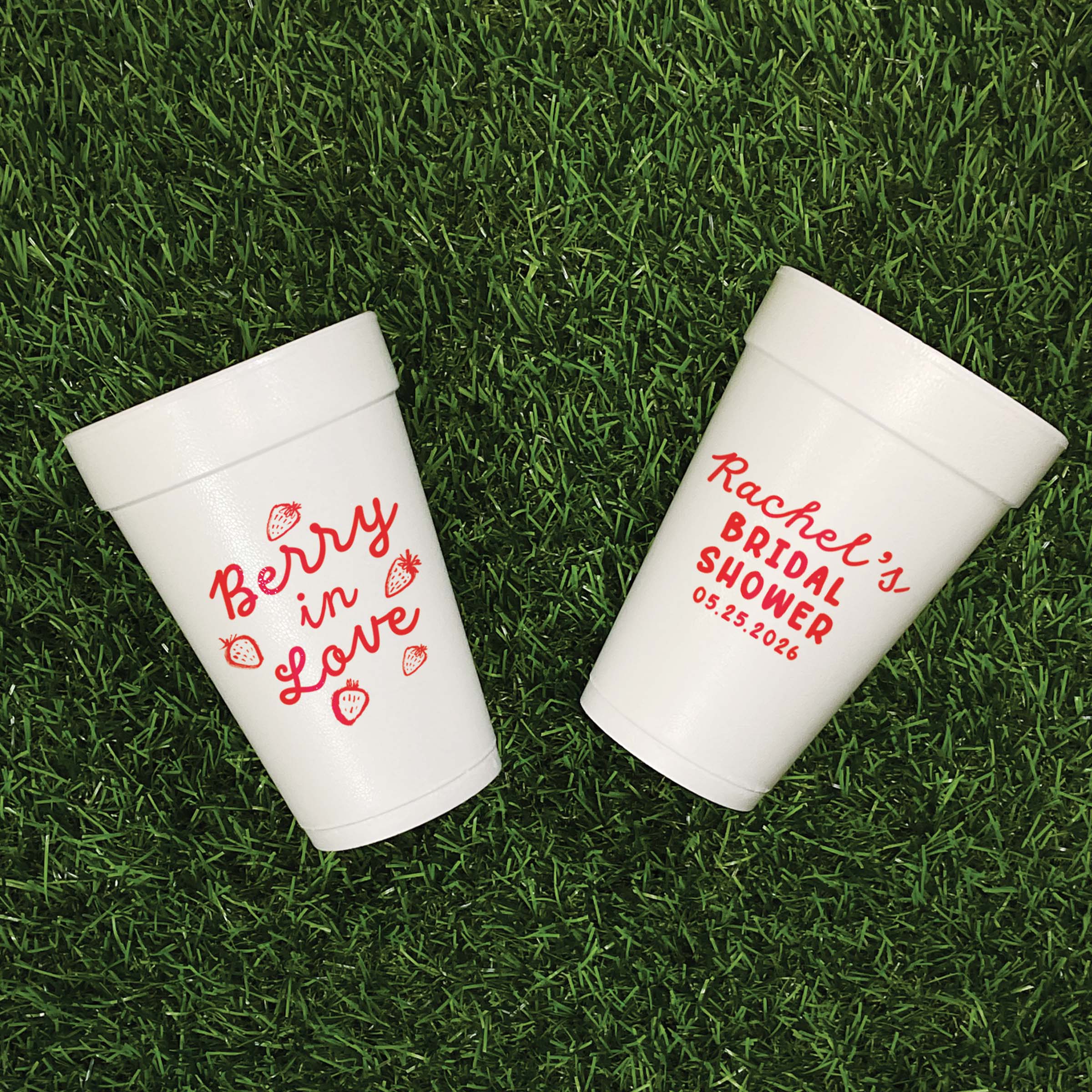 Bridal Shower Berry In Love - Foam Cups