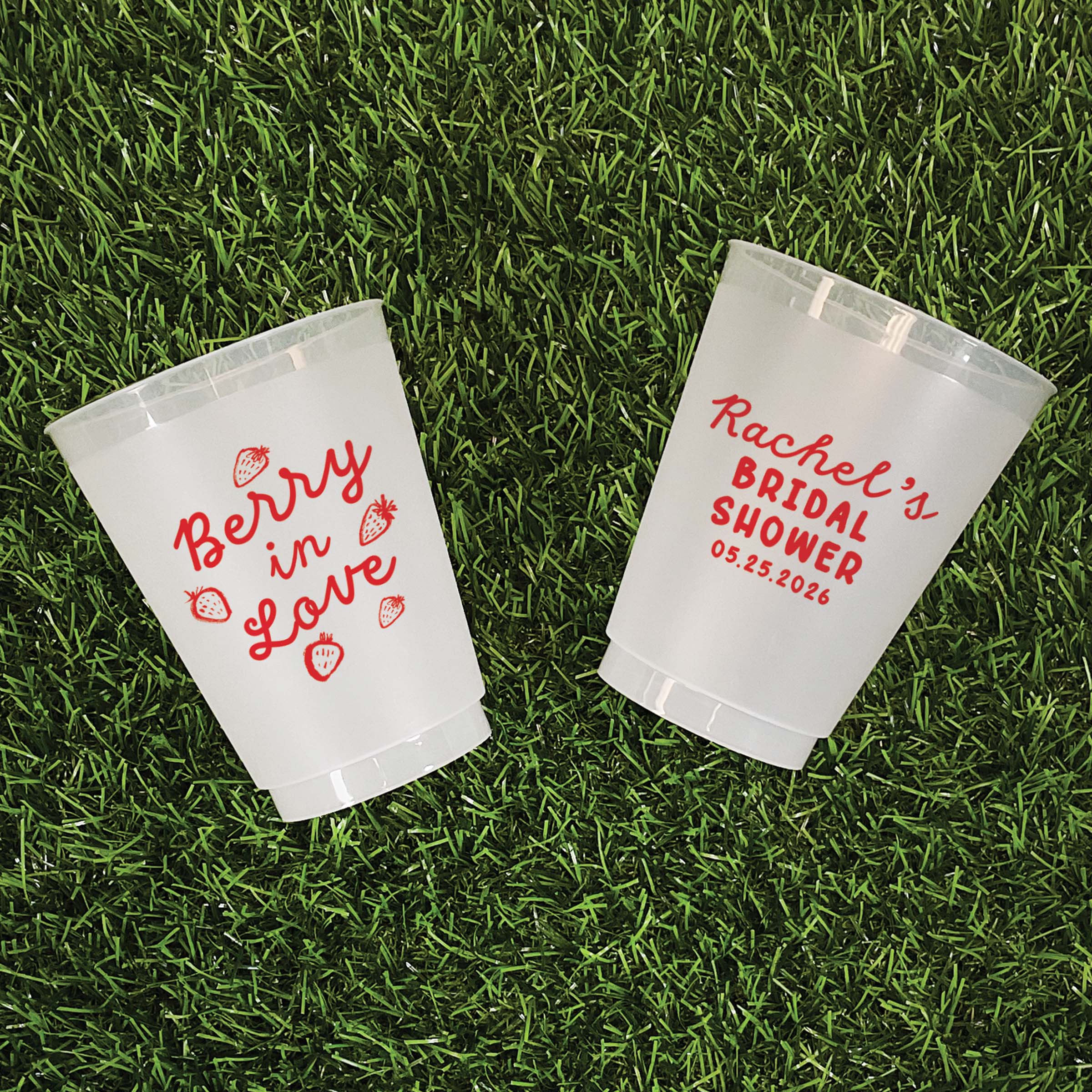 Bridal Shower Berry In Love - Frosted Cups