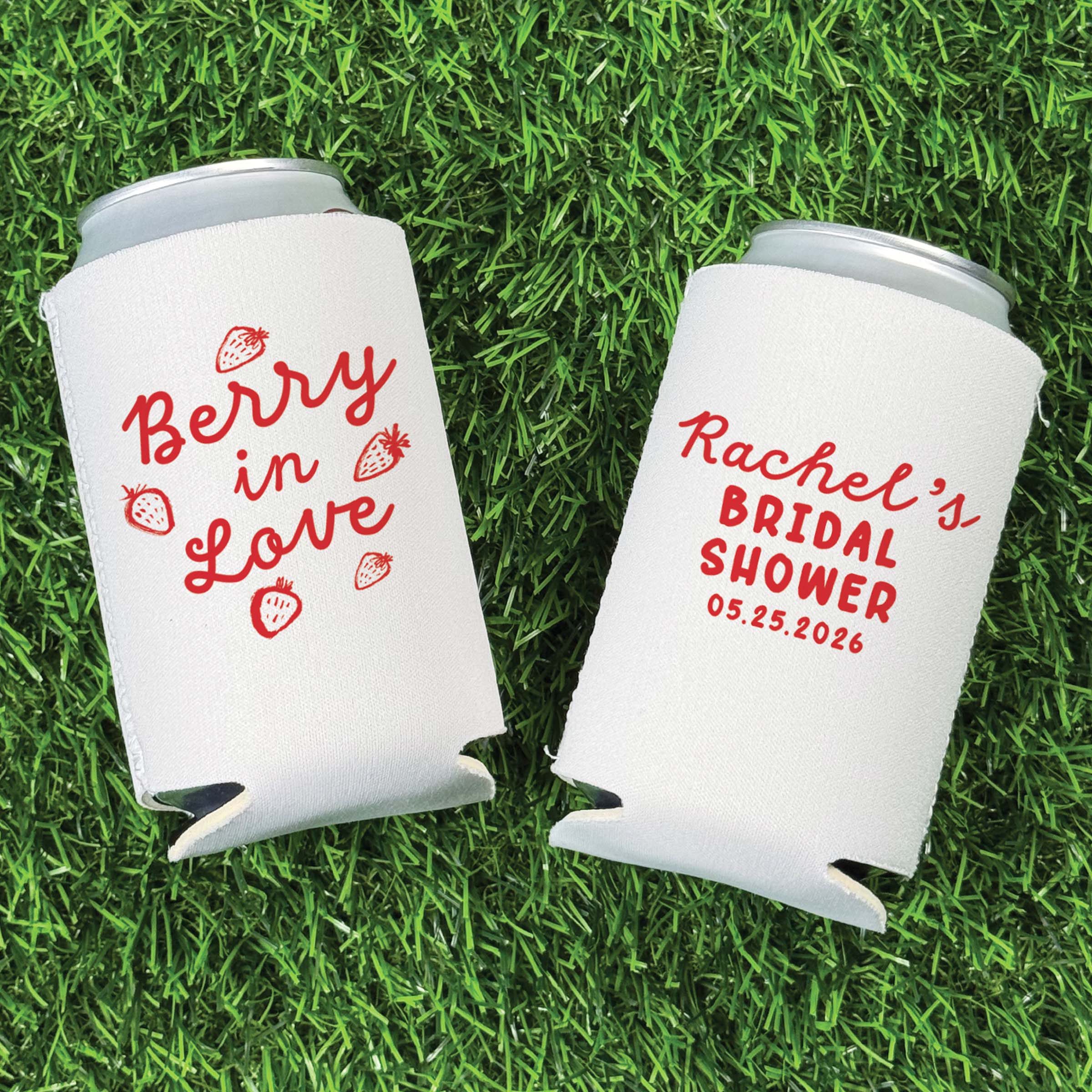 Bridal Shower Berry In Love  - Can Coolers