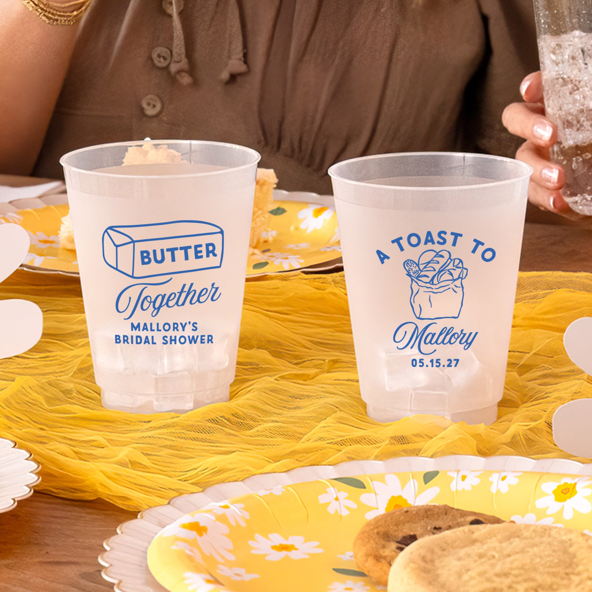 Bridal Shower Butter Together - Frosted Cups