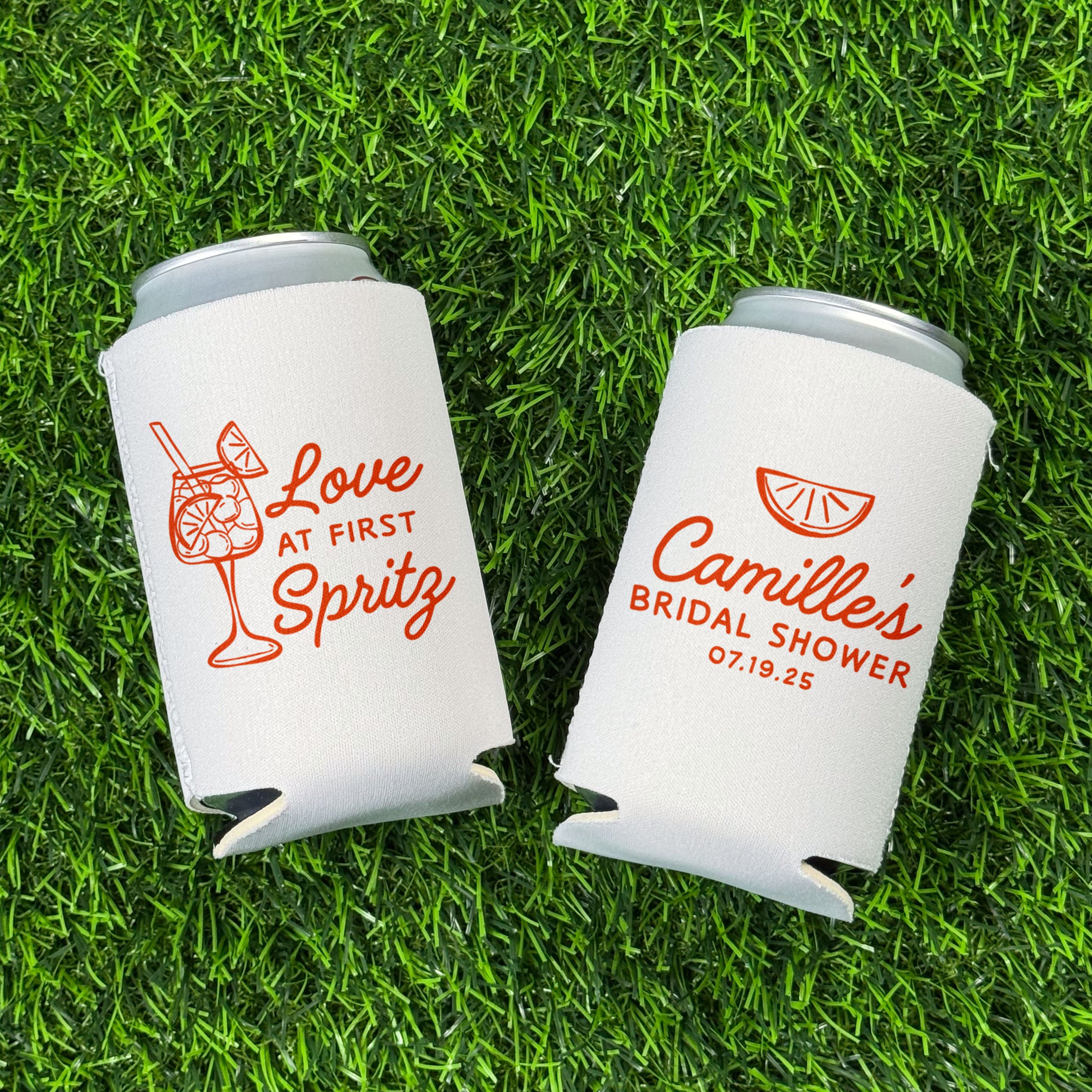 Bridal Shower Love at First Spritz  - Can Coolers