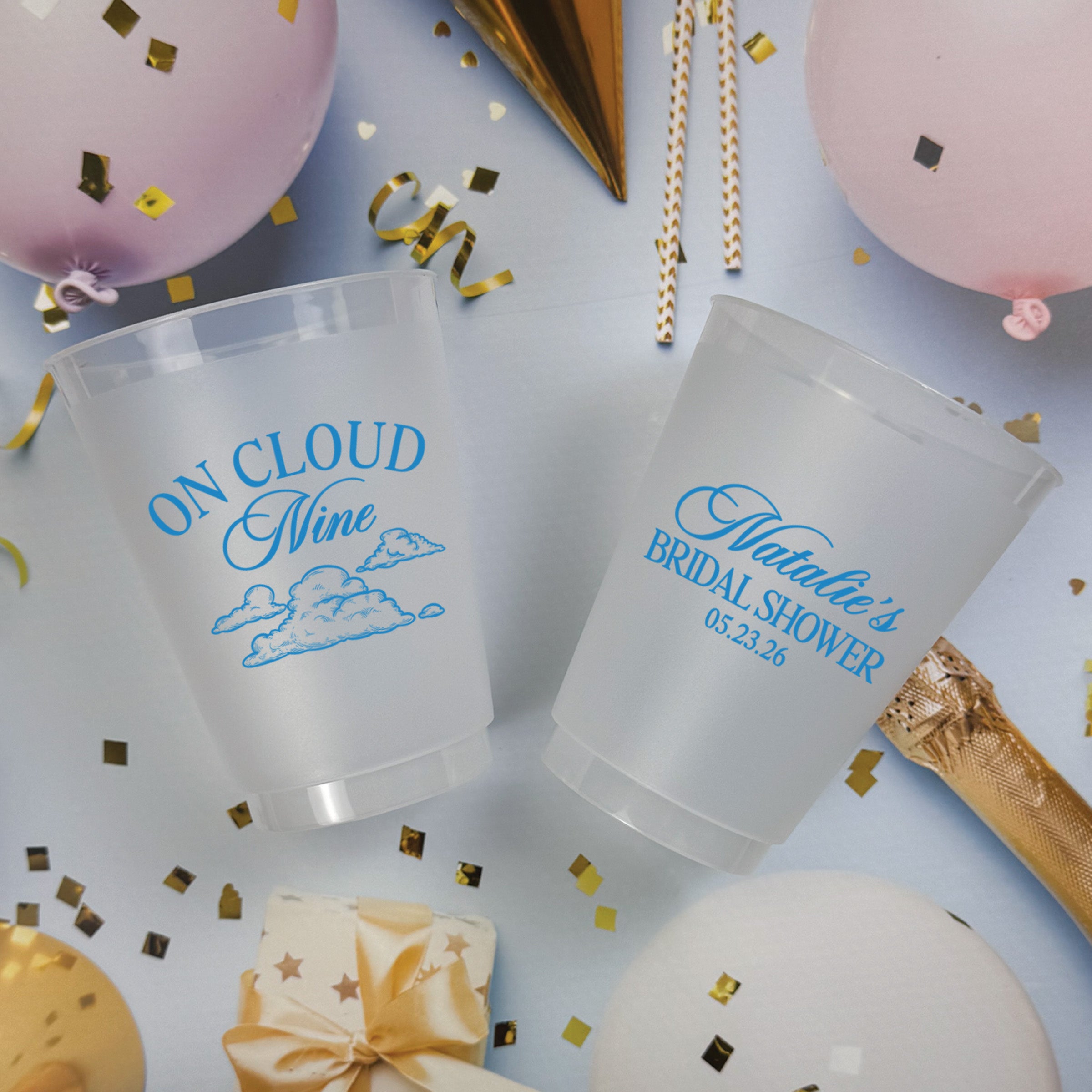 Bridal Shower On Cloud Nine - Frosted Cups