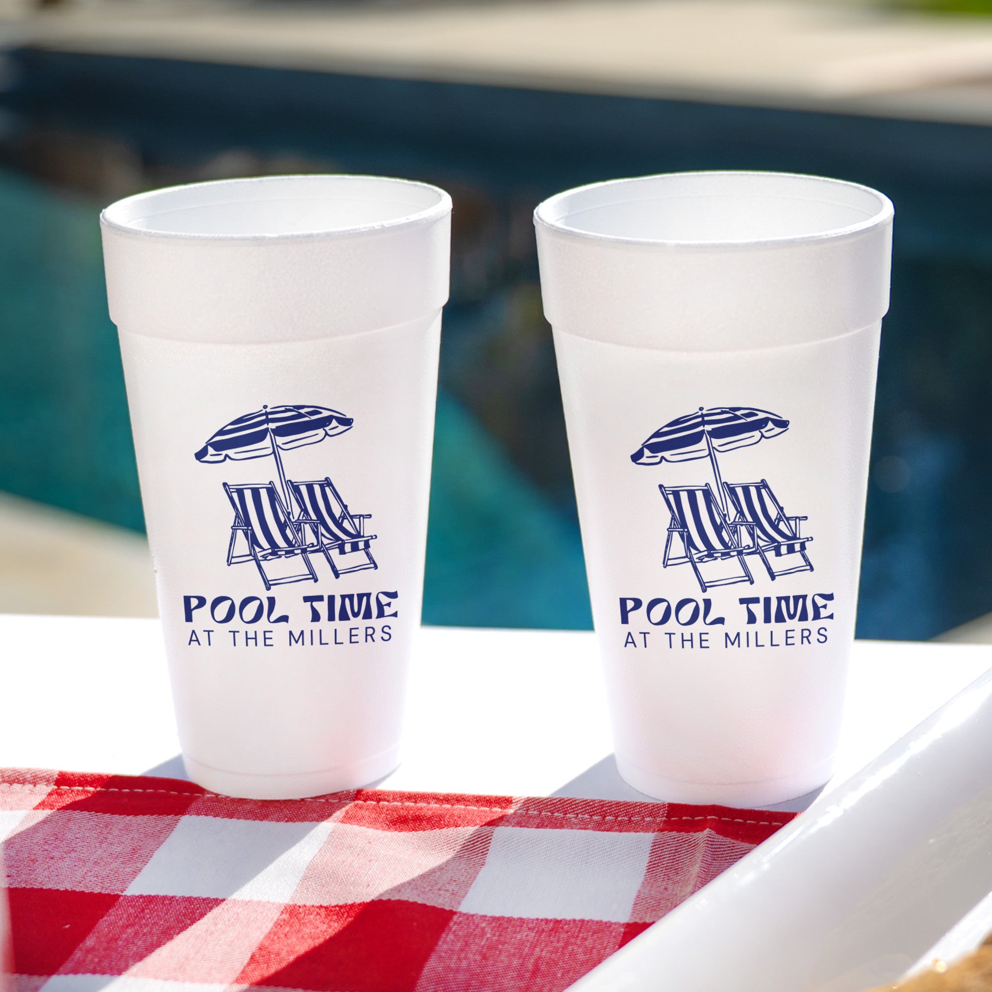 Family Pool - Foam Cups