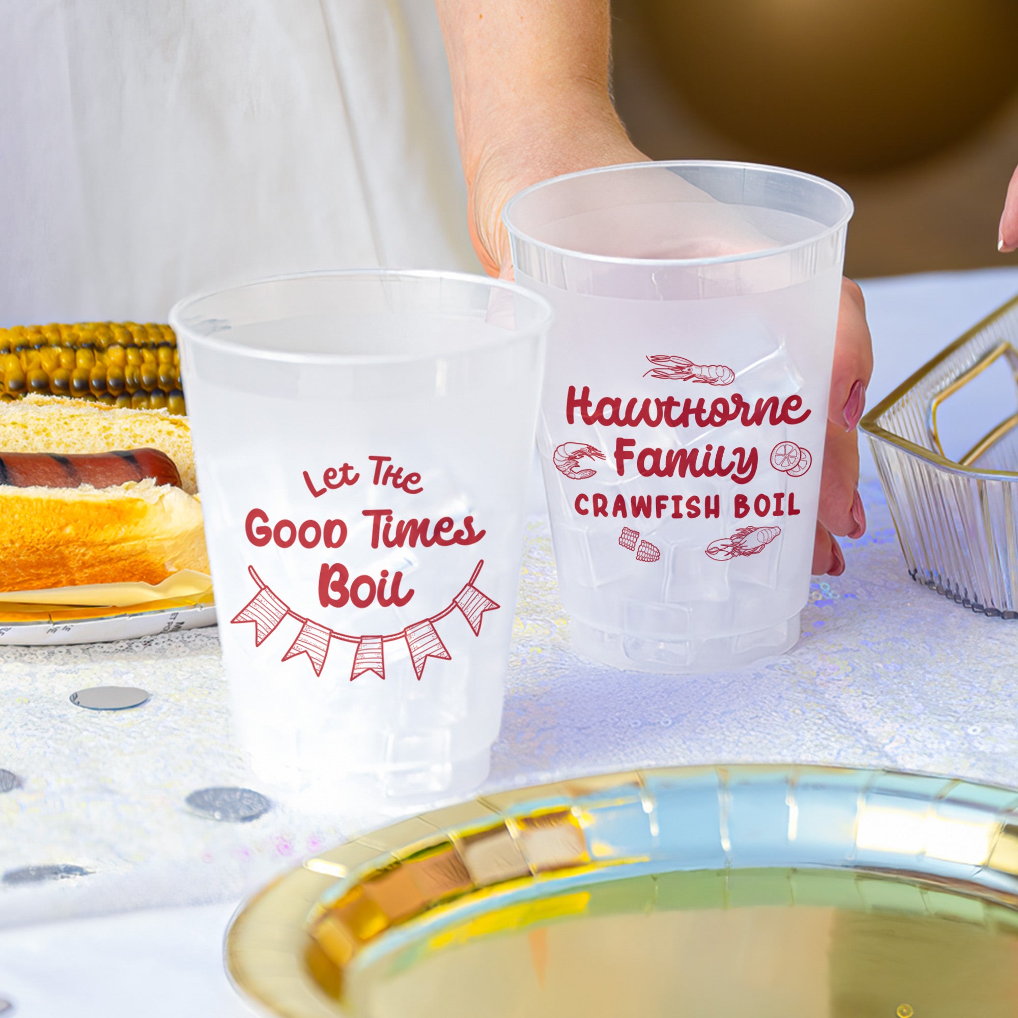 Family Let The Good Times Boil - Frosted Cups
