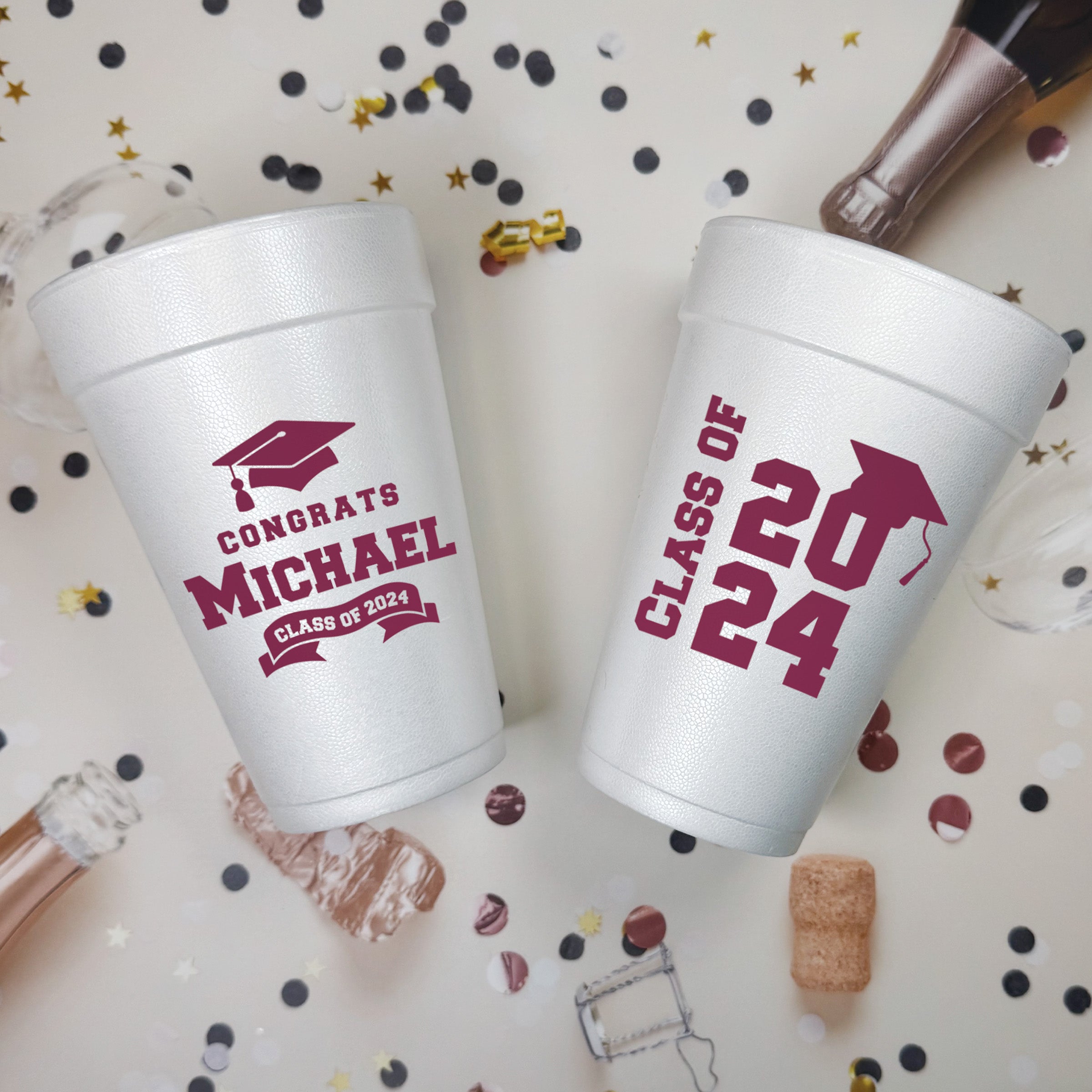 Graduation - Foam Cups