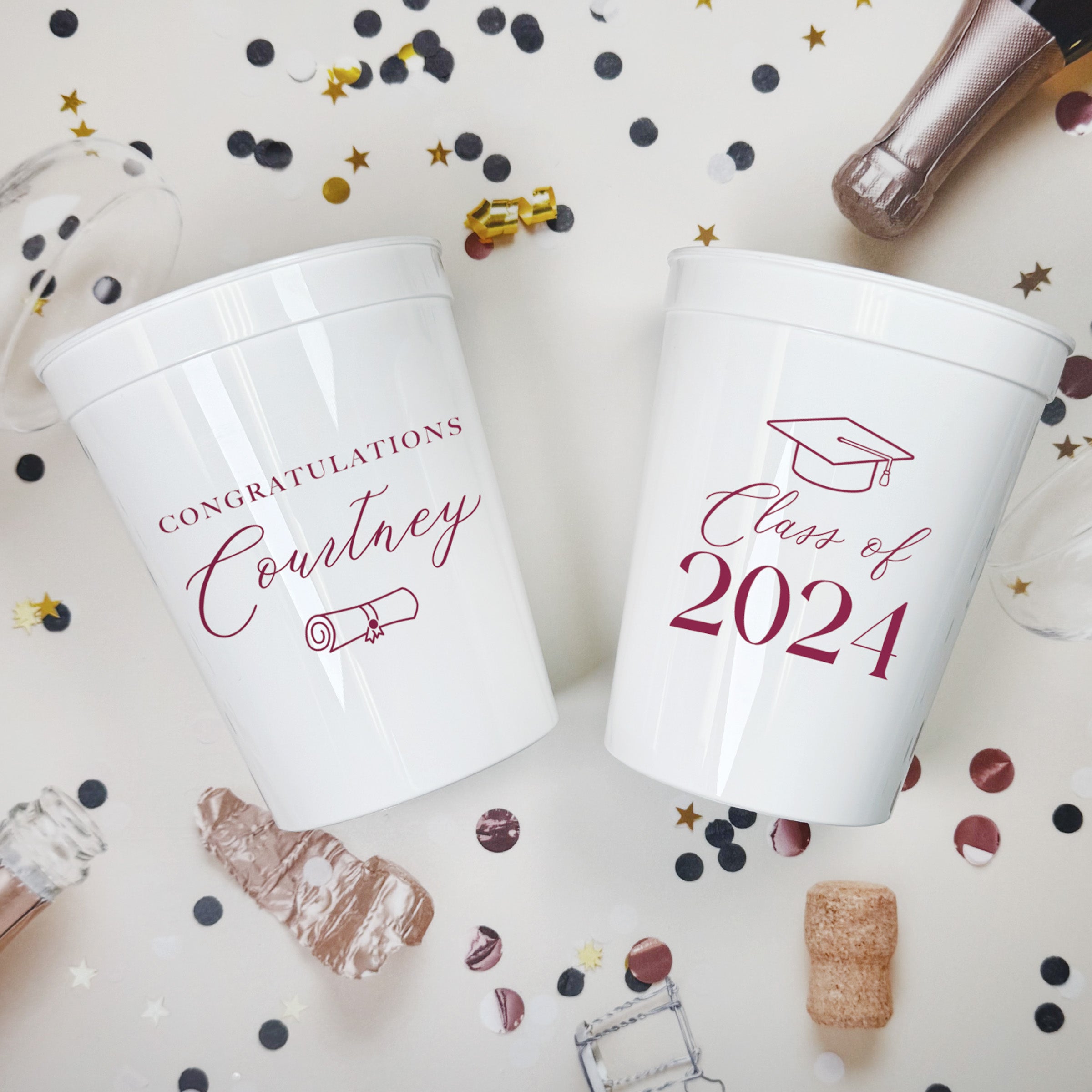 Graduation Modern - Stadium Cups