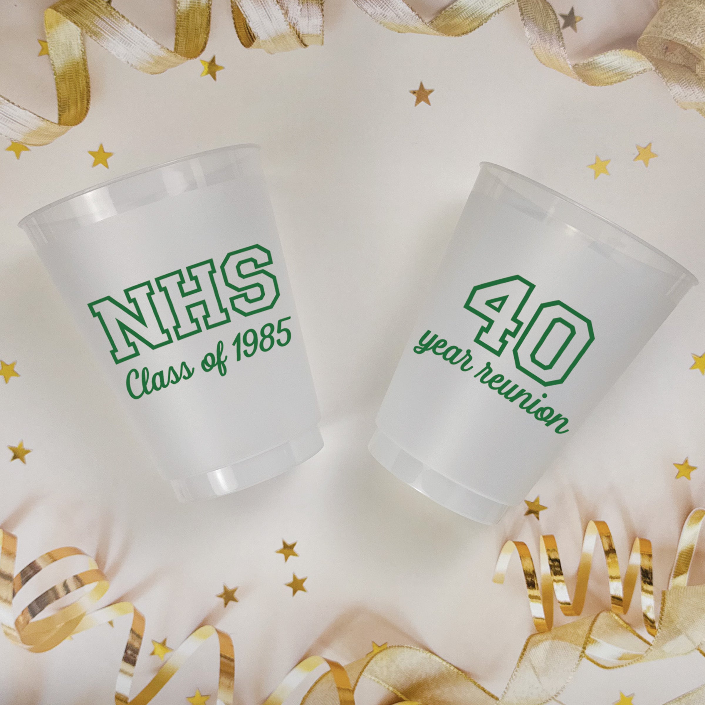 High School Reunion - Frosted Cups