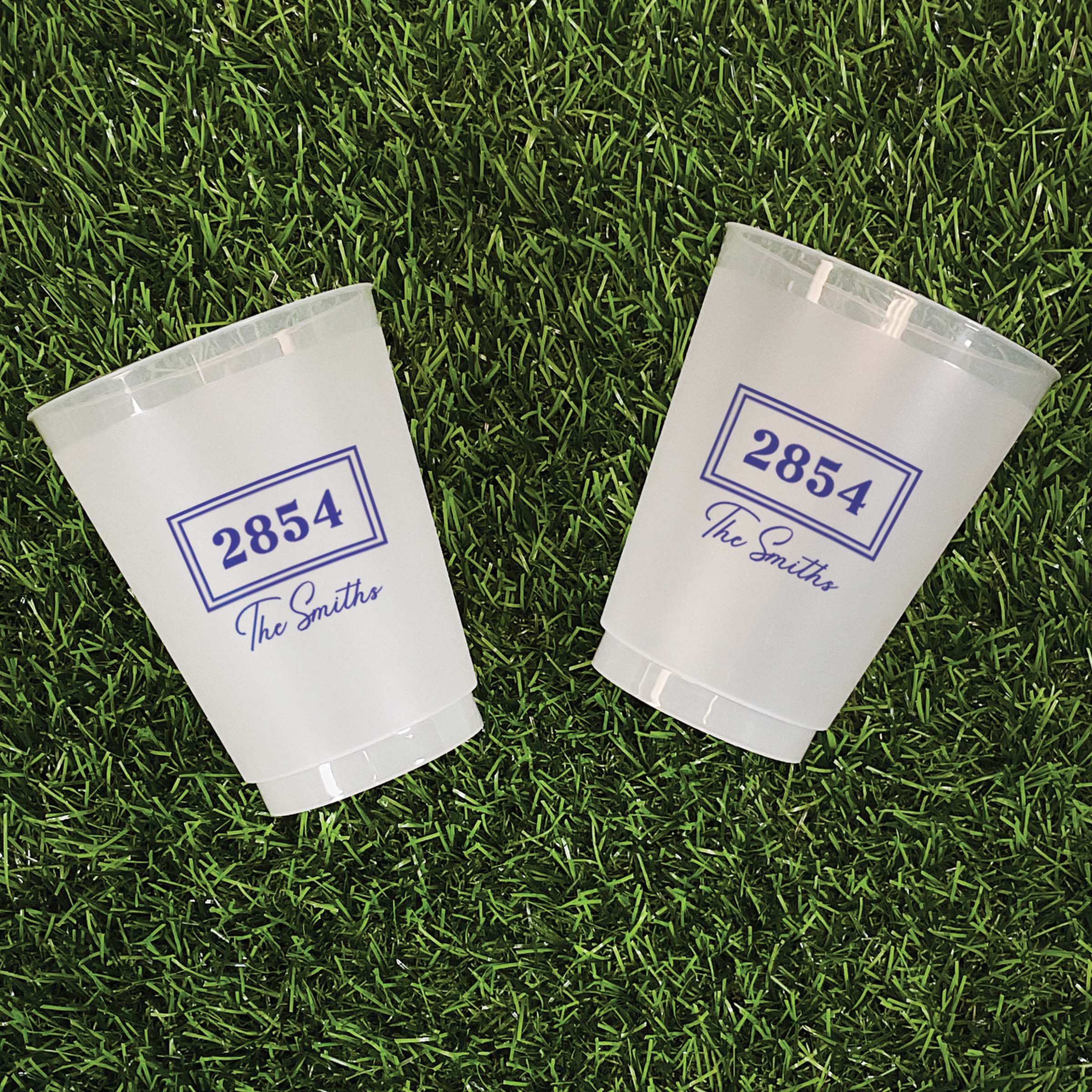 Home Number - Frosted Cups