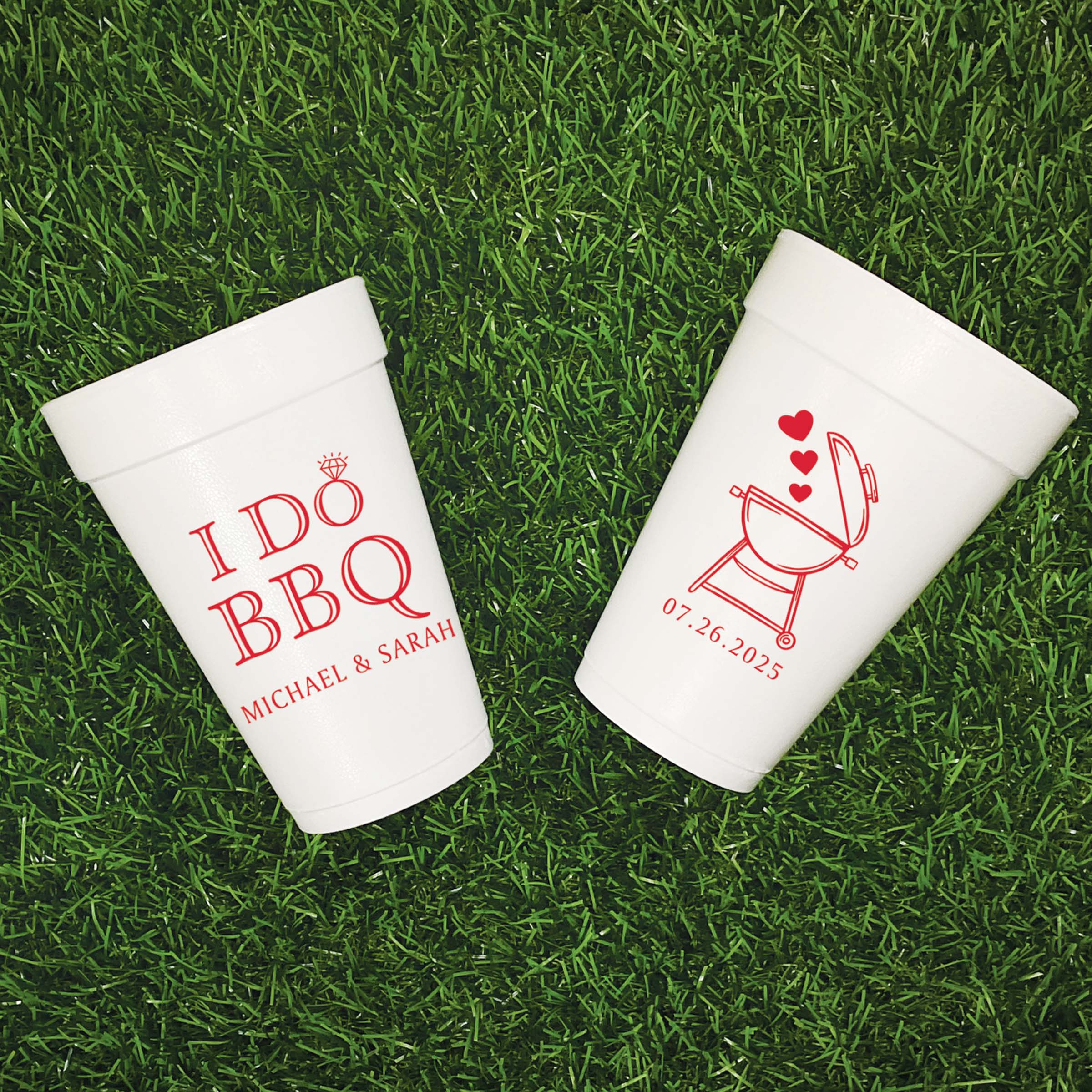 I Do BBQ - Foam Cups